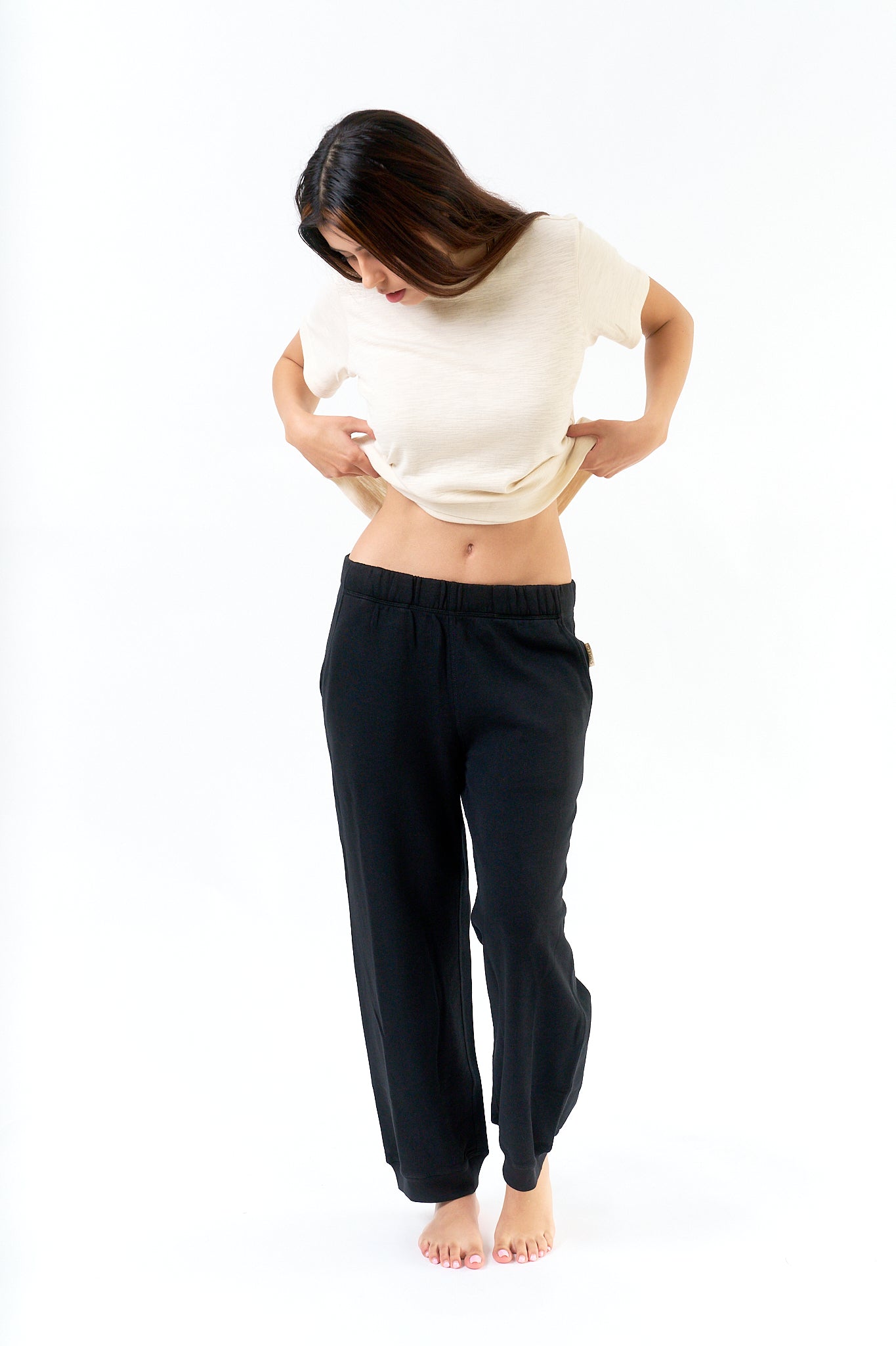 Organic Cotton French Terry Loose Fit Track Pants