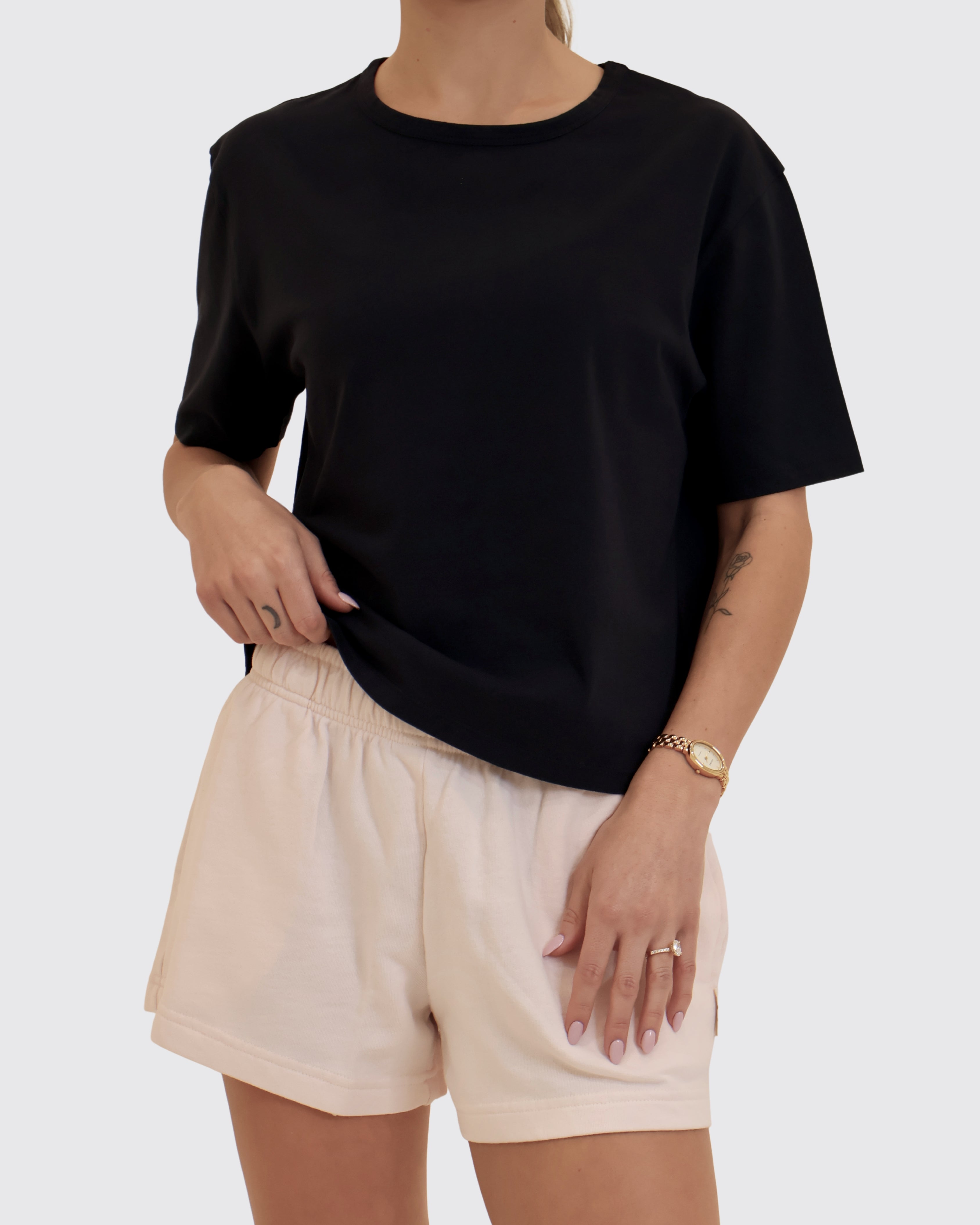 Boxy T-Shirt for Women, Regenerative Organic Certified, Dark Navy