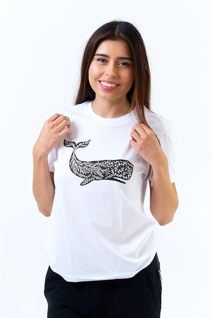 Organic Cotton Whale Sea Garden Tee
