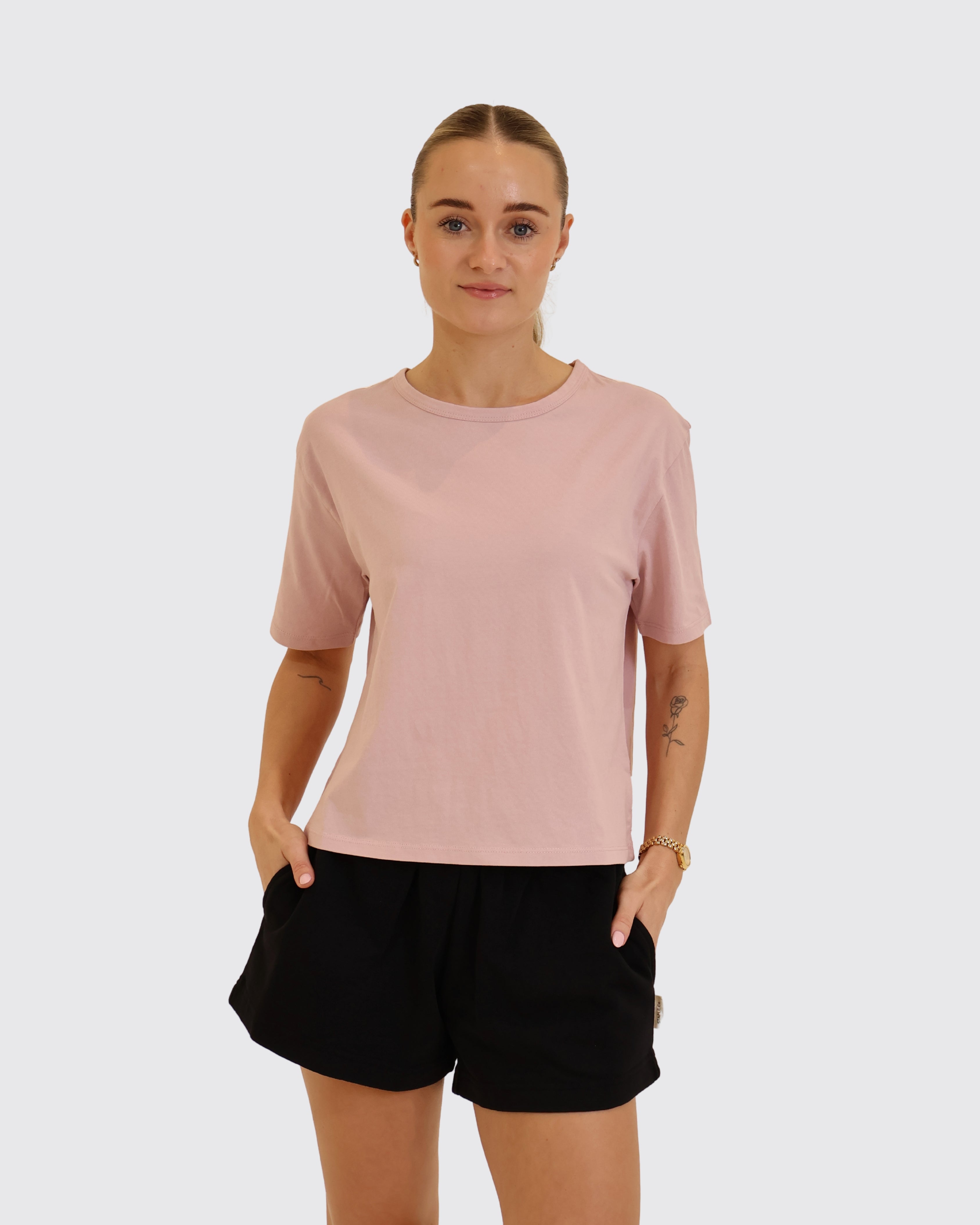 Boxy T-Shirt for Women, Regenerative Organic Certified, Lilac