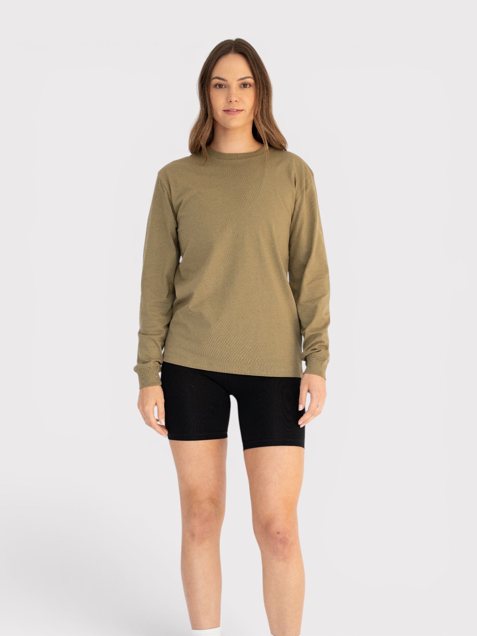 Long Sleeve T-shirt with Ribbed Cuff - Organic Cotton