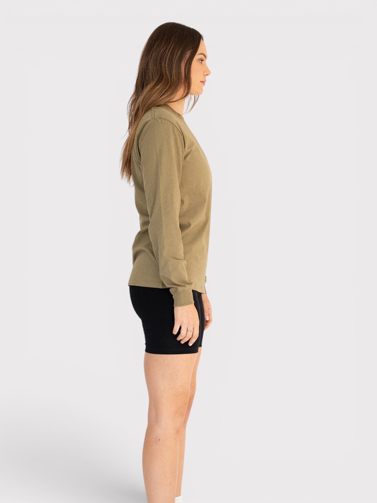 Long Sleeve T-shirt with Ribbed Cuff - Organic Cotton