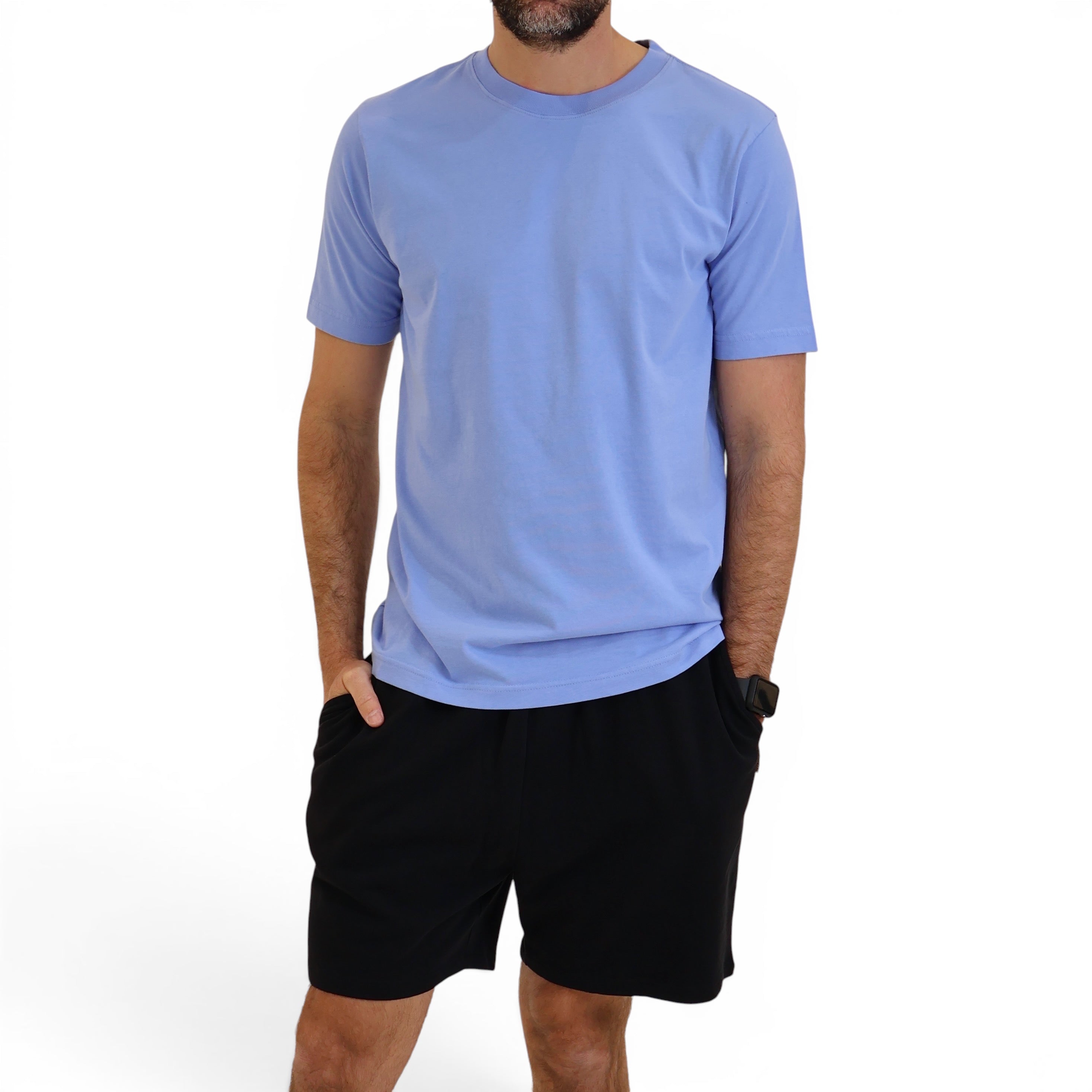 Blue organic cotton t-shirt from STAPLE Co