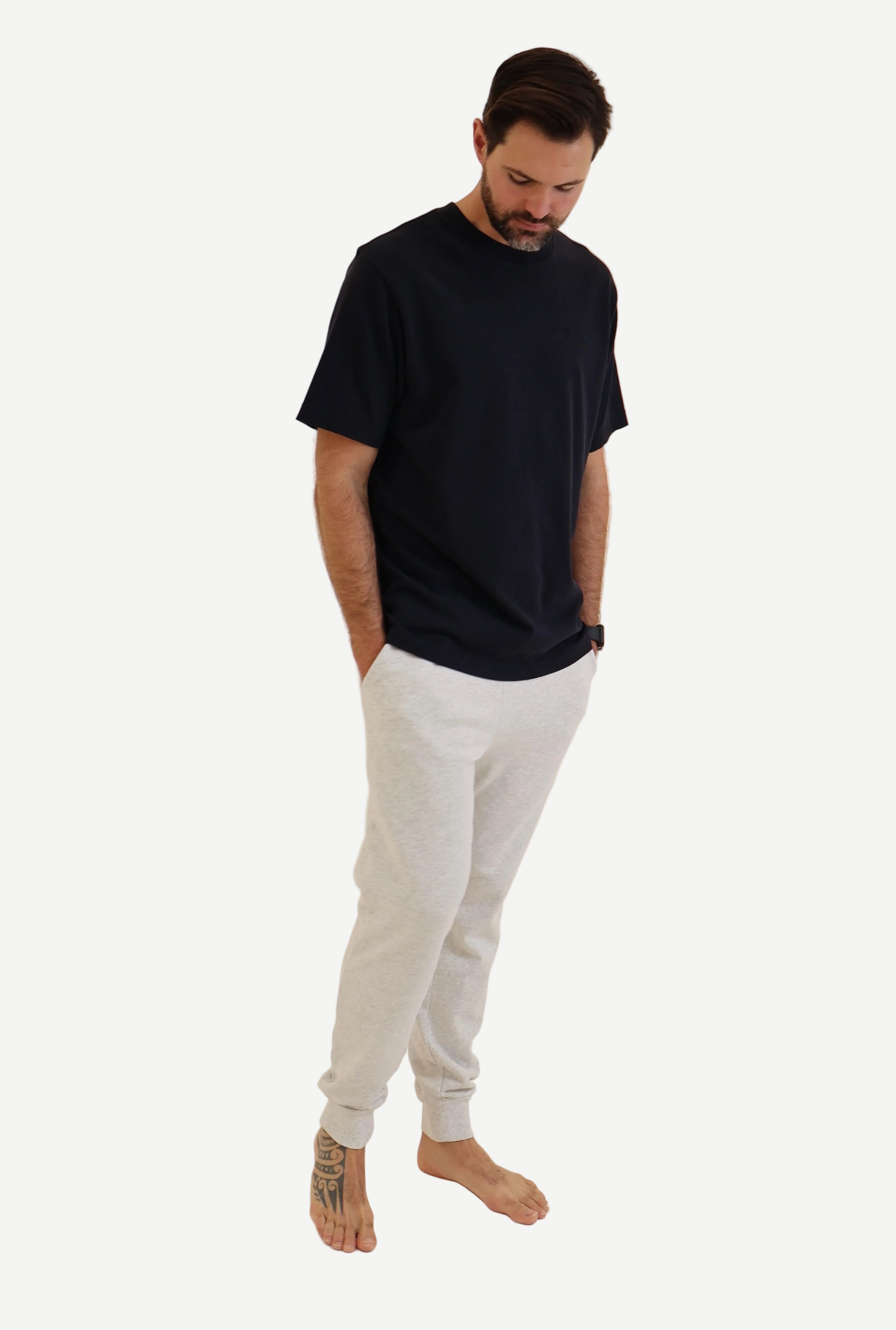 Heavy Navy T-shirt with trackpants