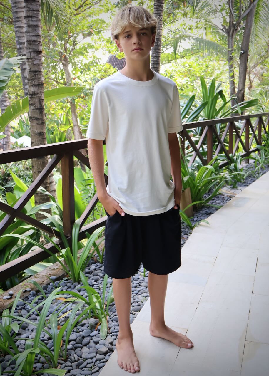 Regenerative Organic Certified T-shirt for Children in Raw