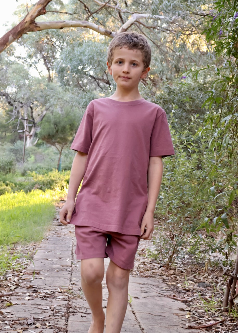 STAPLE Co Regenerative Organic Certified Cotton t-shirt and shorts