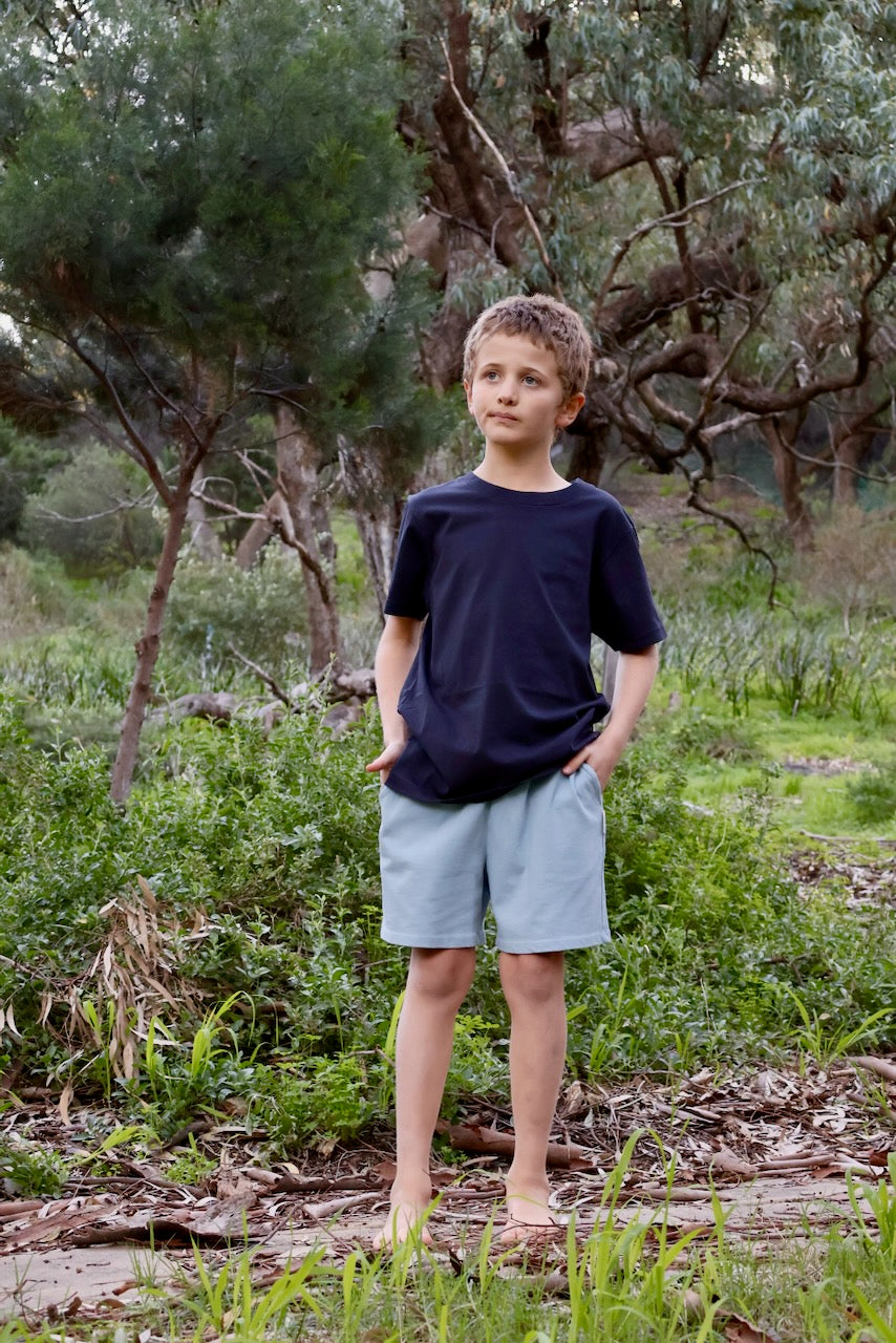 Regenerative Organic Certified Cotton t-shirt and shorts