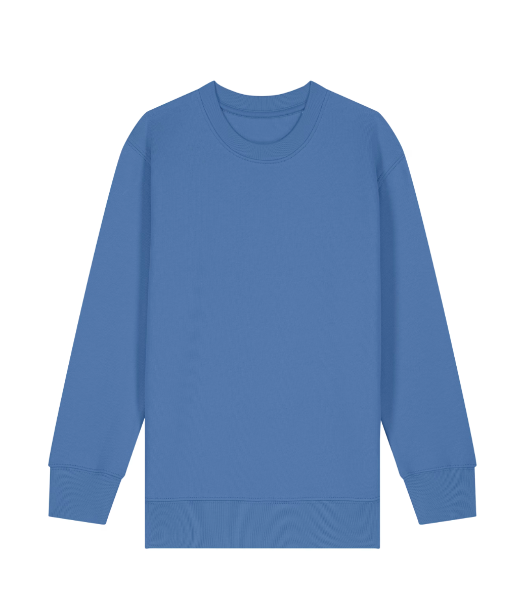 Organic Cotton kids jumper - Bright Blue