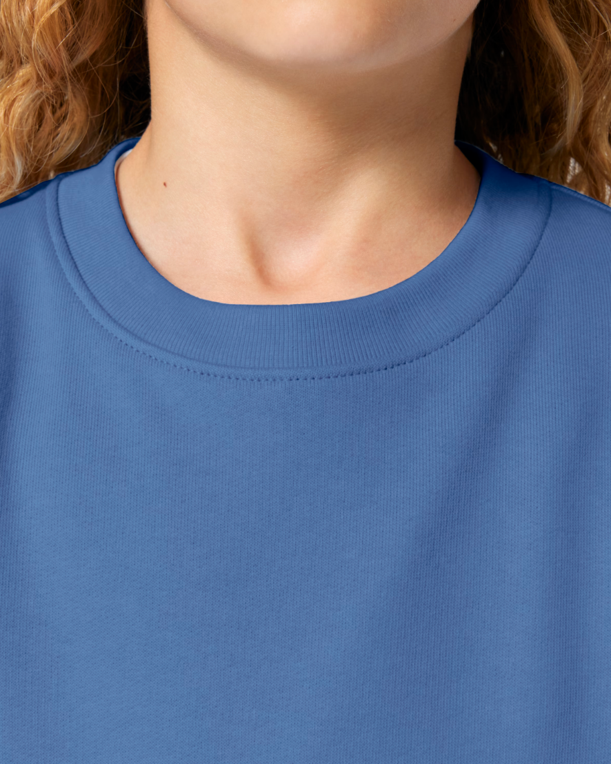 Organic Cotton kids jumper - Bright Blue
