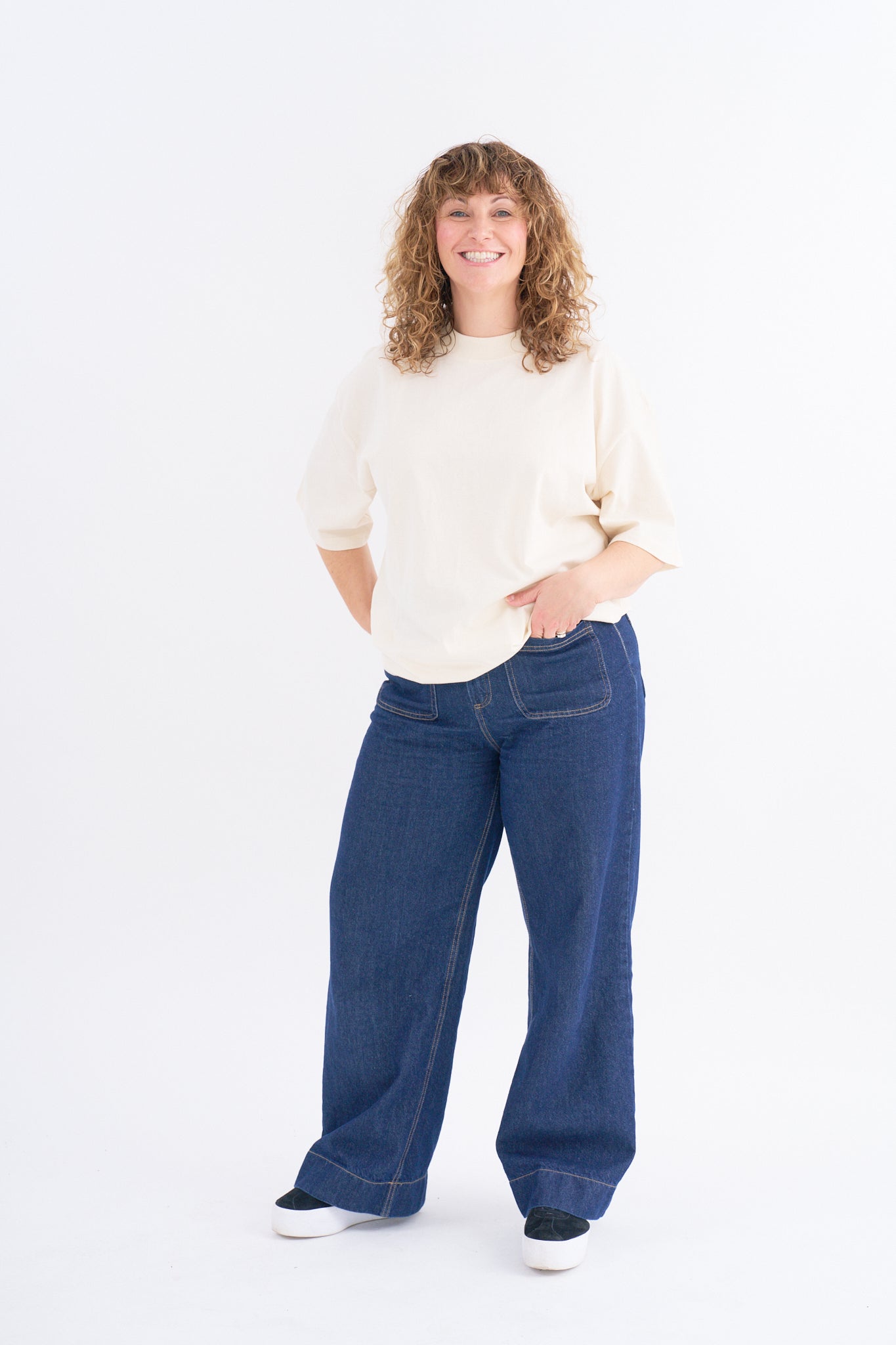 Organic Cotton High Neck Oversized T-shirt - Gender Neutral