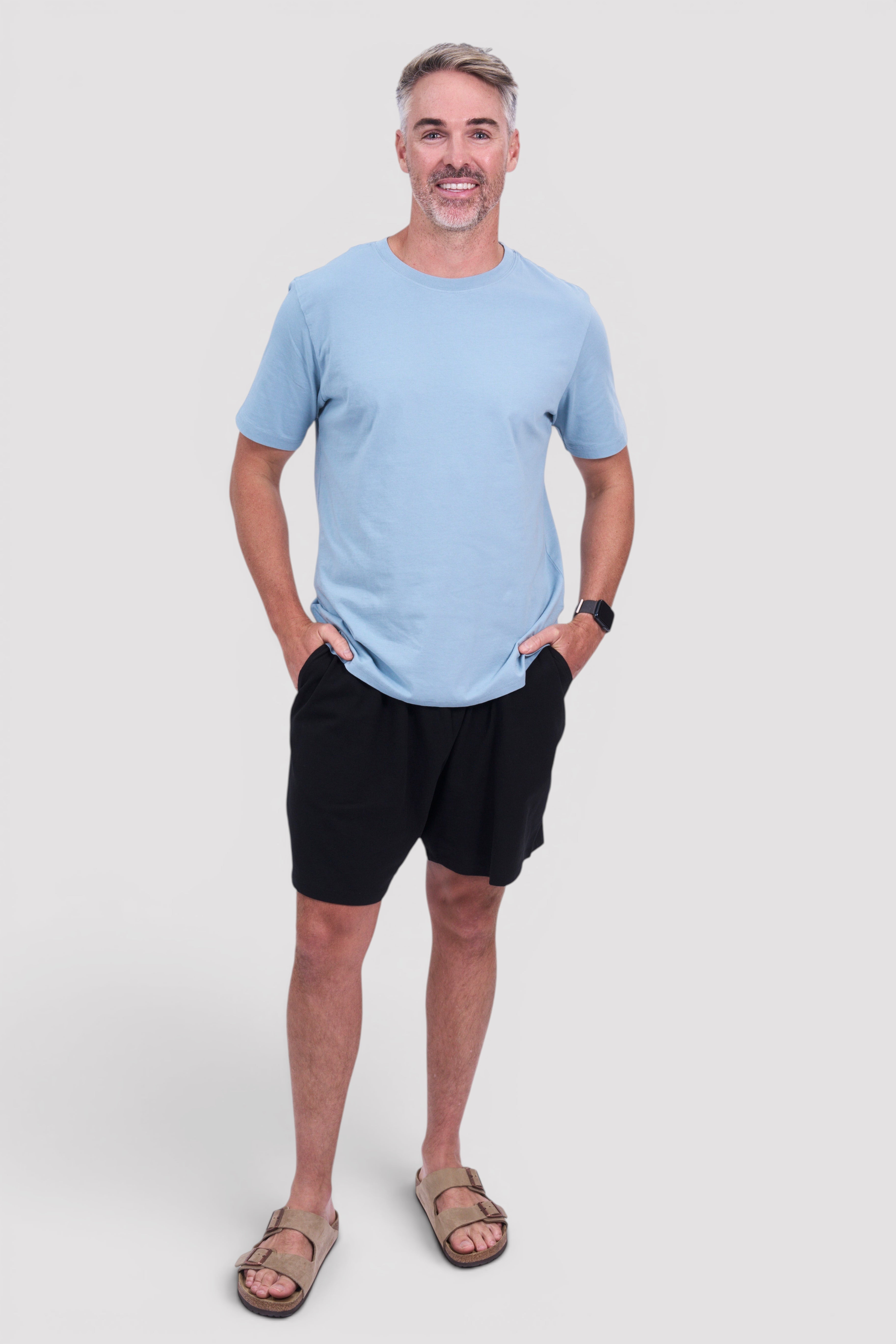 STAPLE Co organic cotton everyday t-shirt and shorts