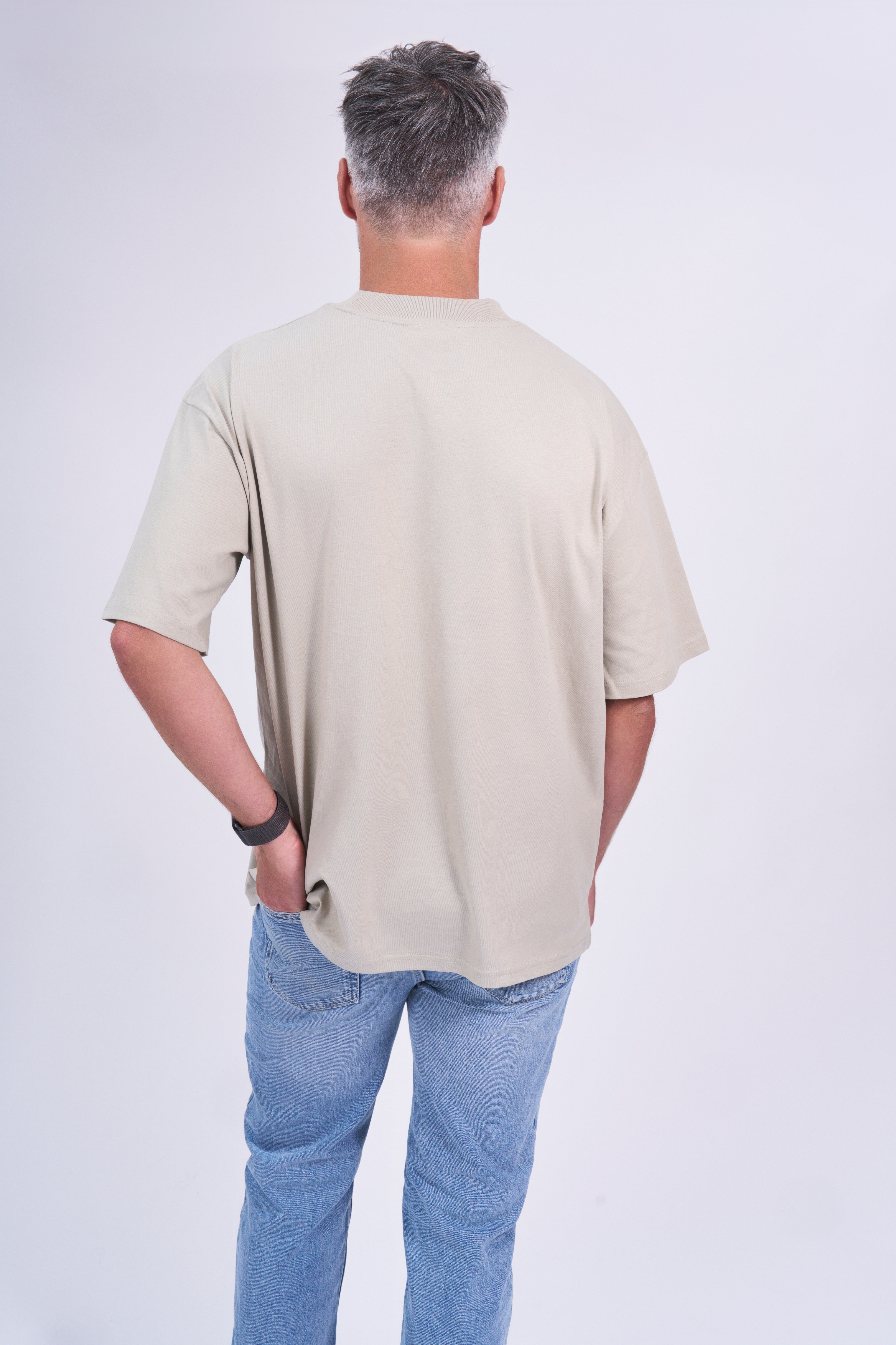 Organic cotton high neck t-shirt