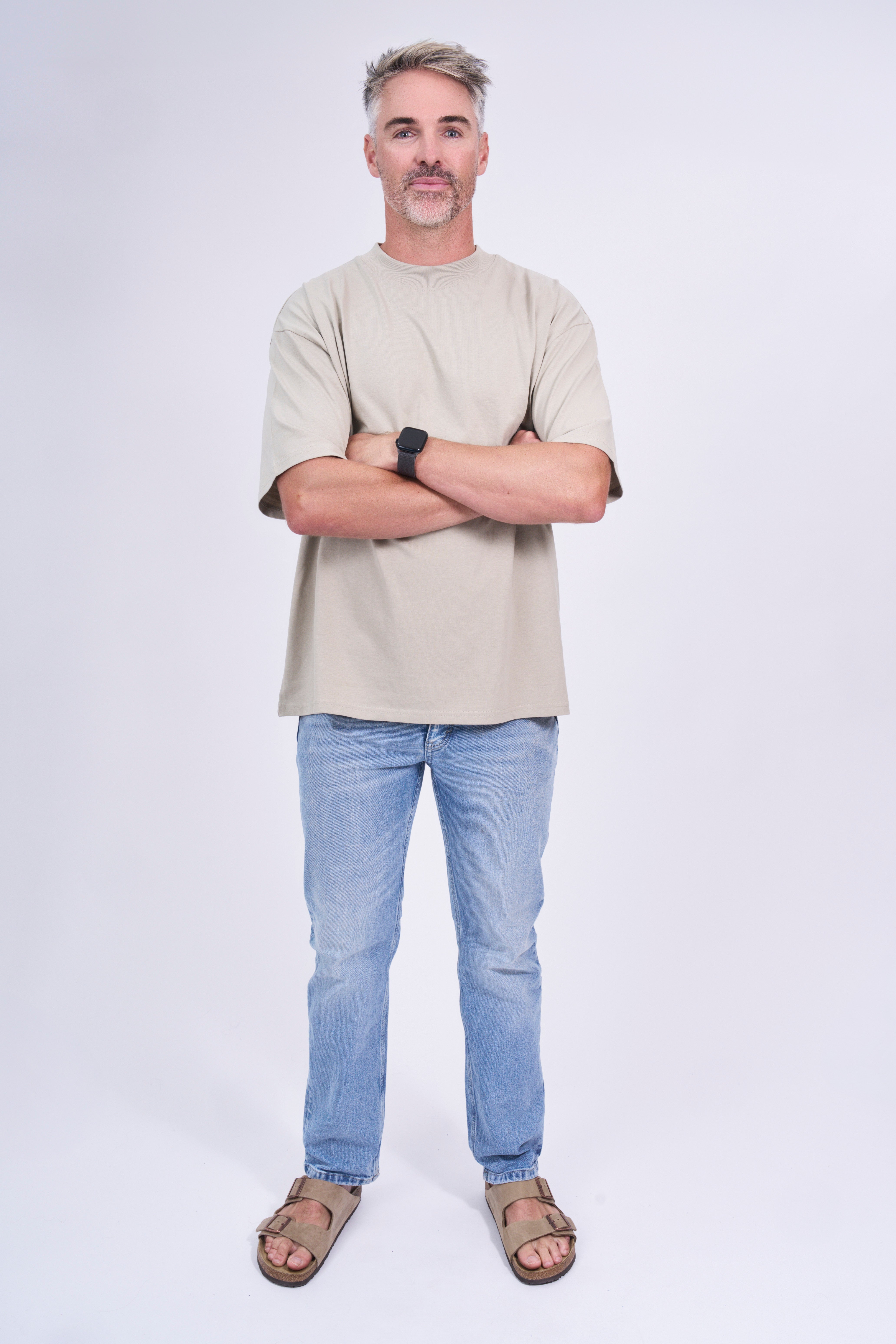 Organic cotton high neck t-shirt