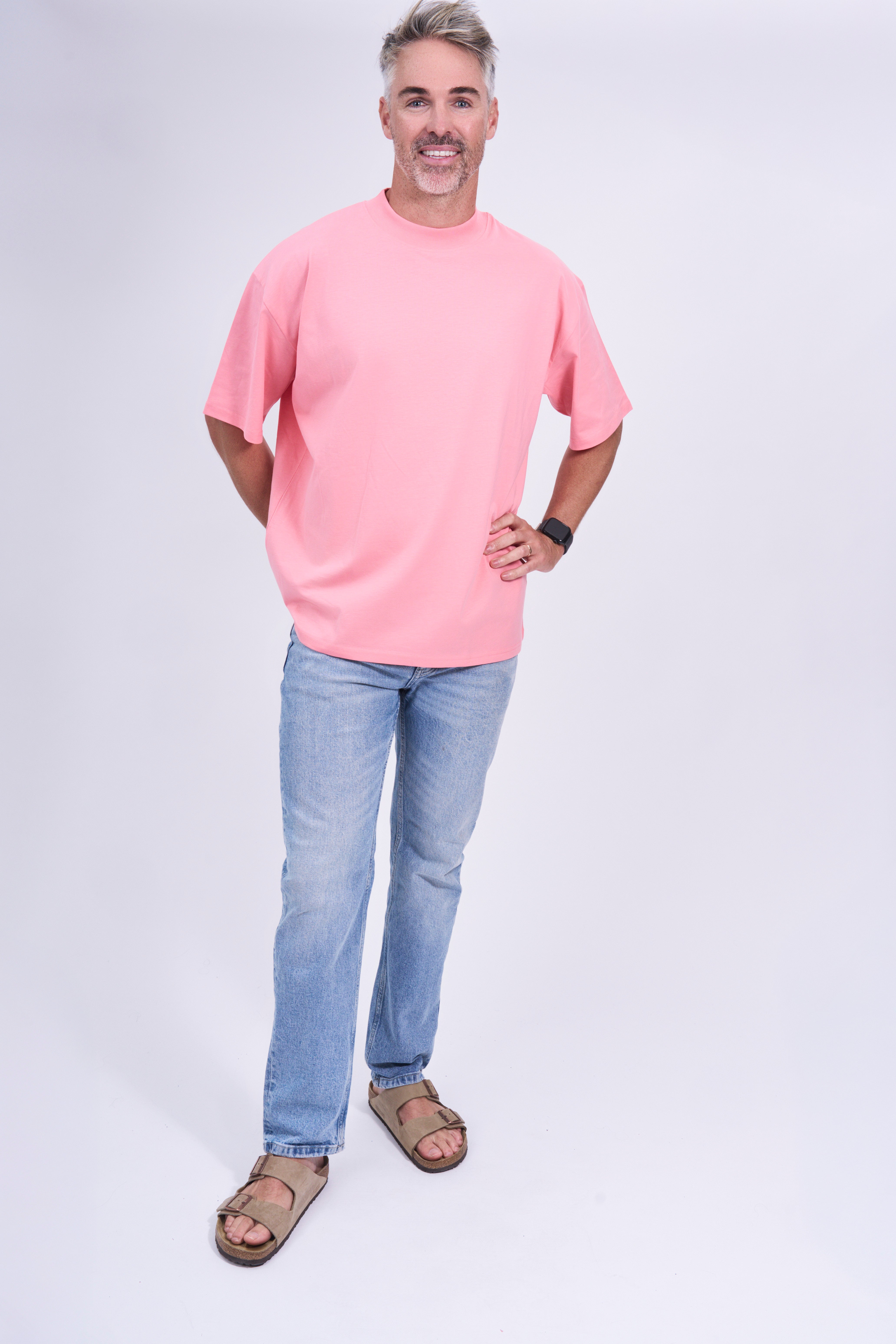 Organic cotton high neck t-shirt