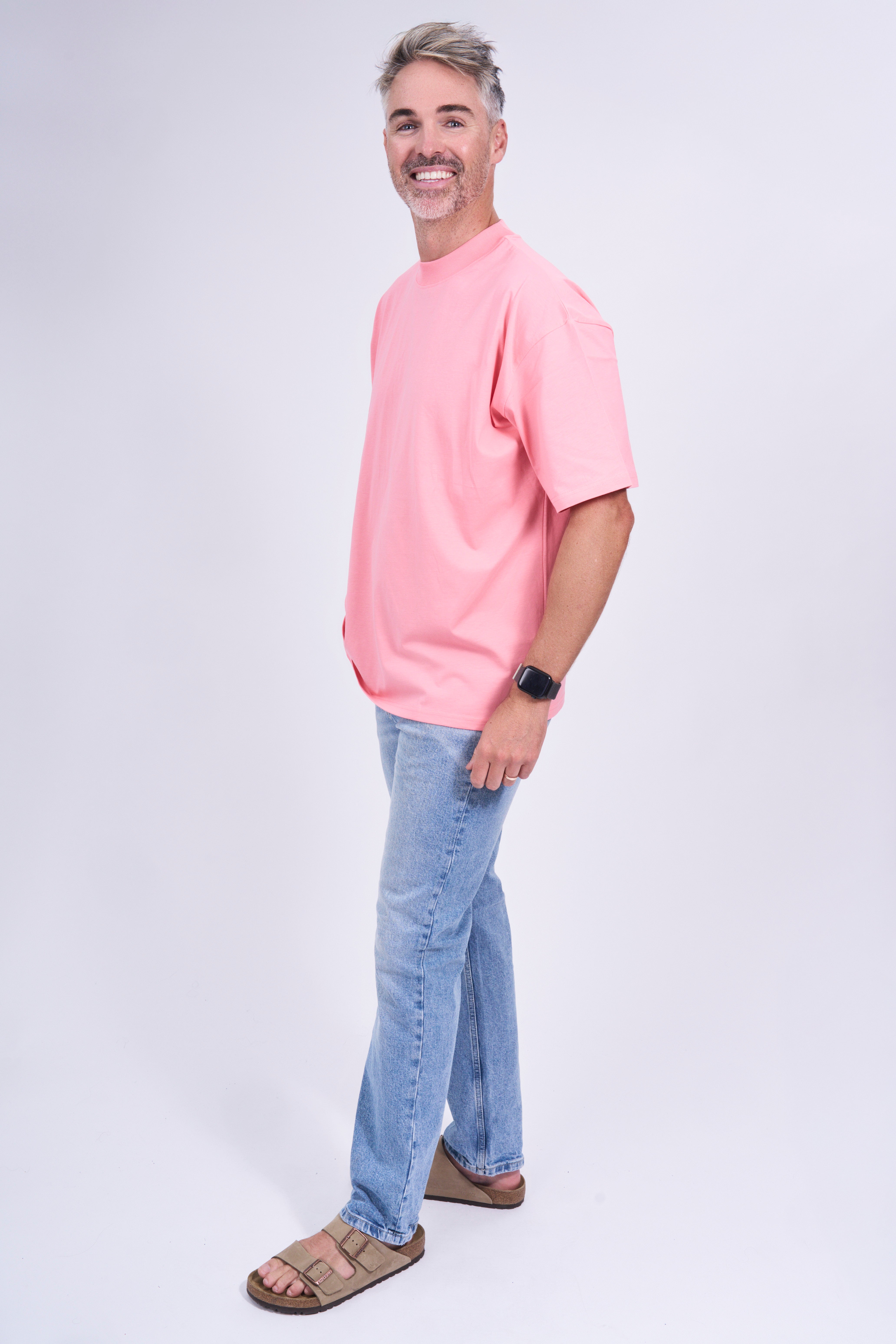 Organic cotton high neck t-shirt