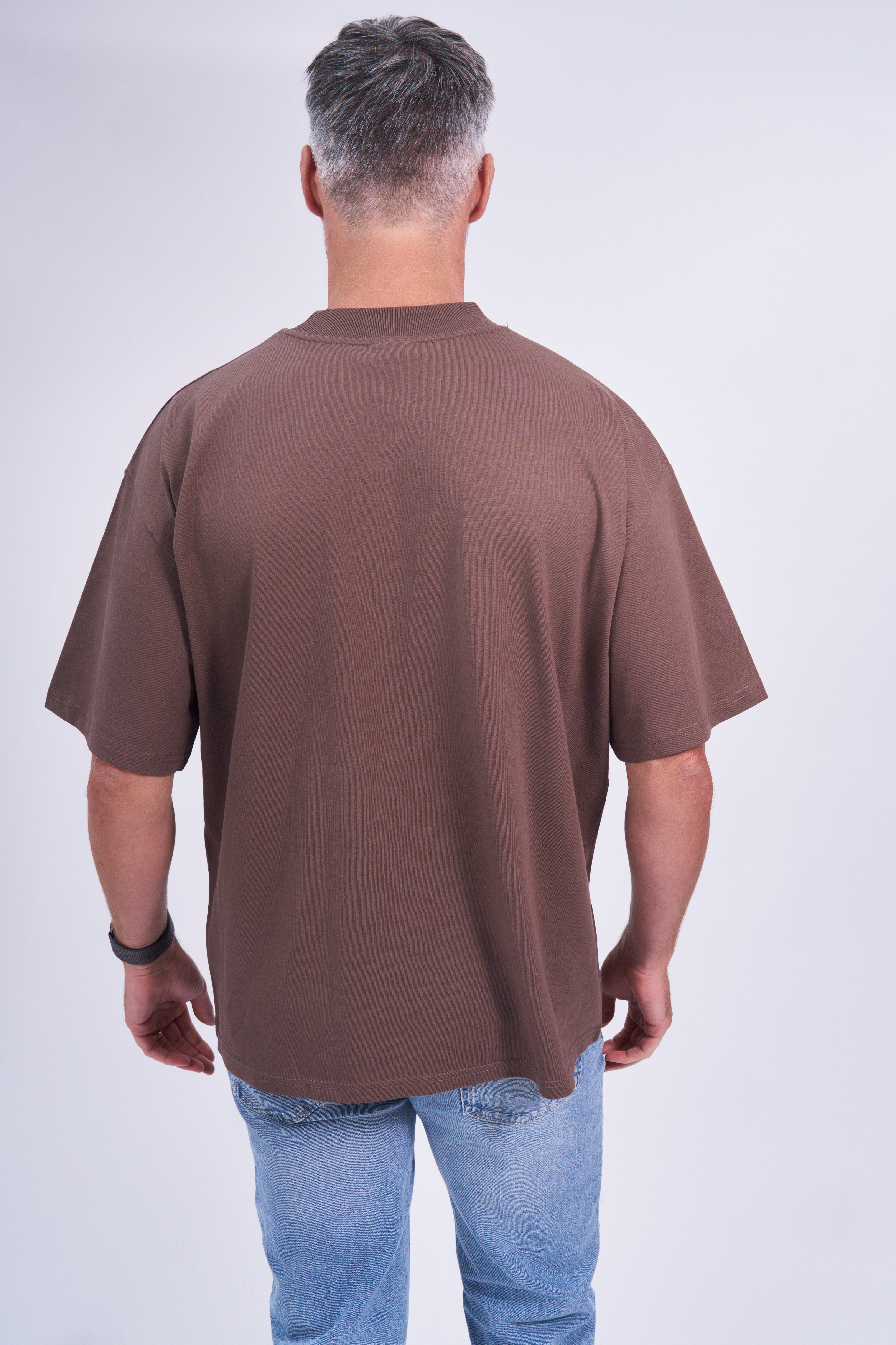 High Neck Oversized T-shirt - Organic Cotton