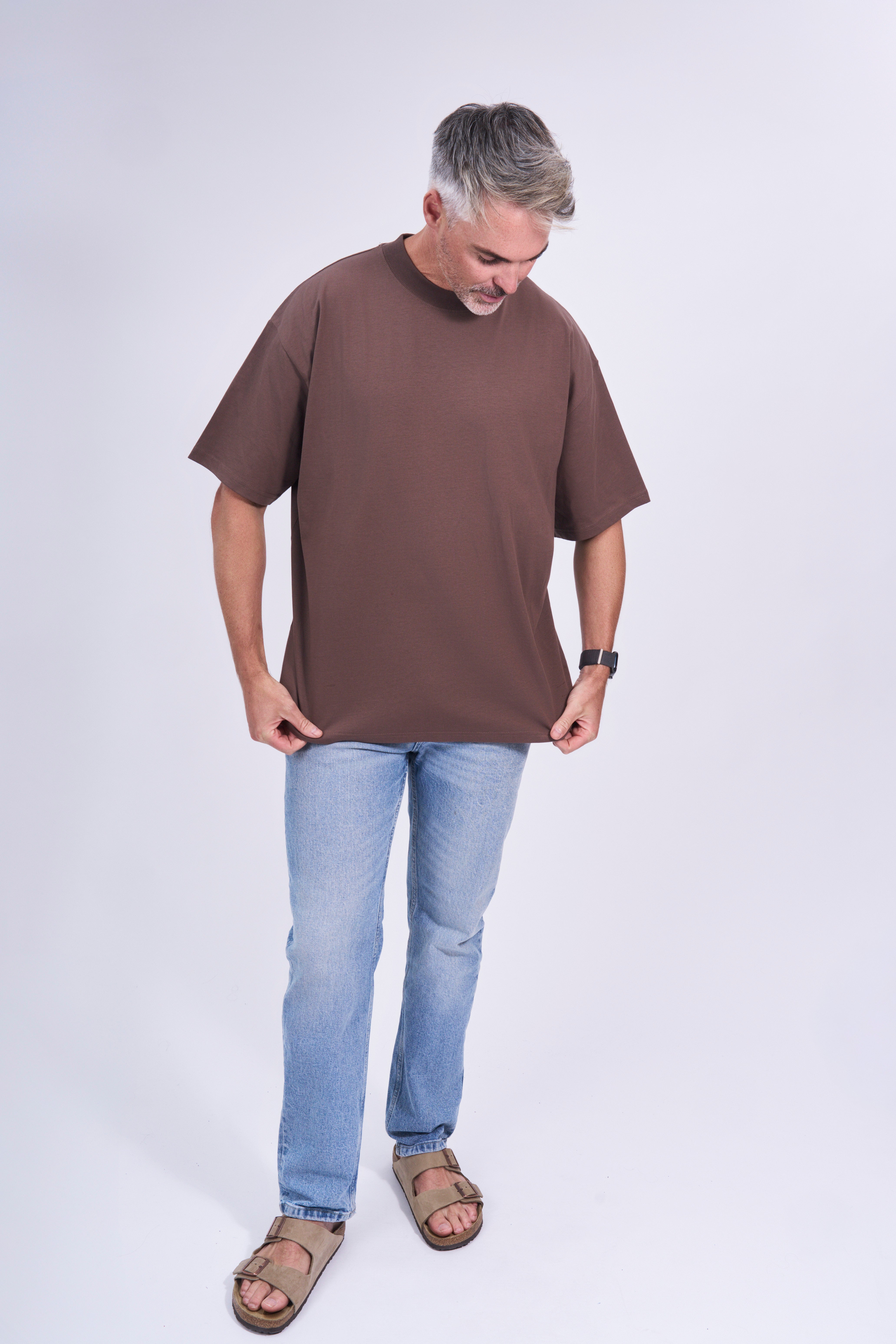 Organic cotton high neck t-shirt