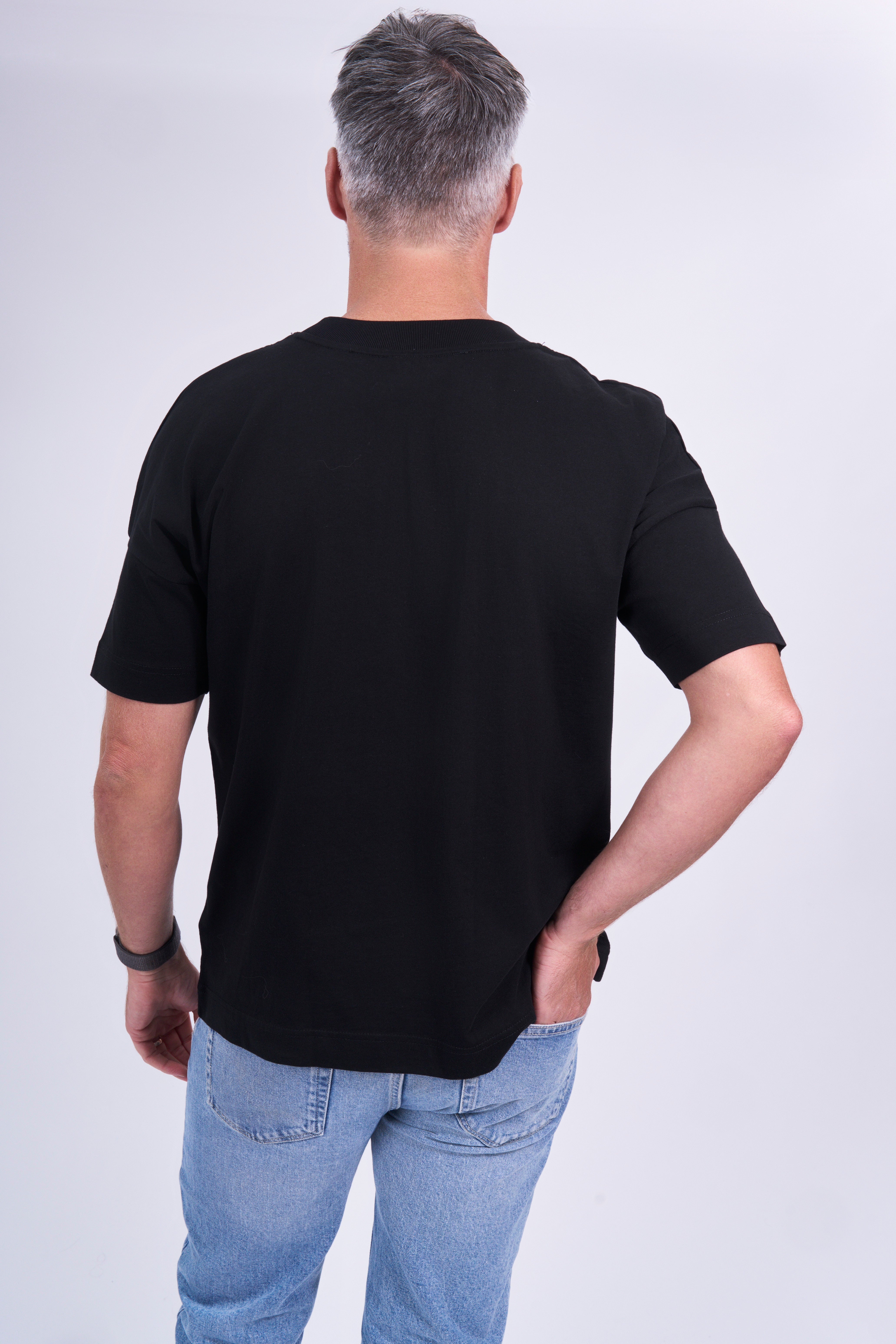 High Neck Oversized T-shirt - Organic Cotton