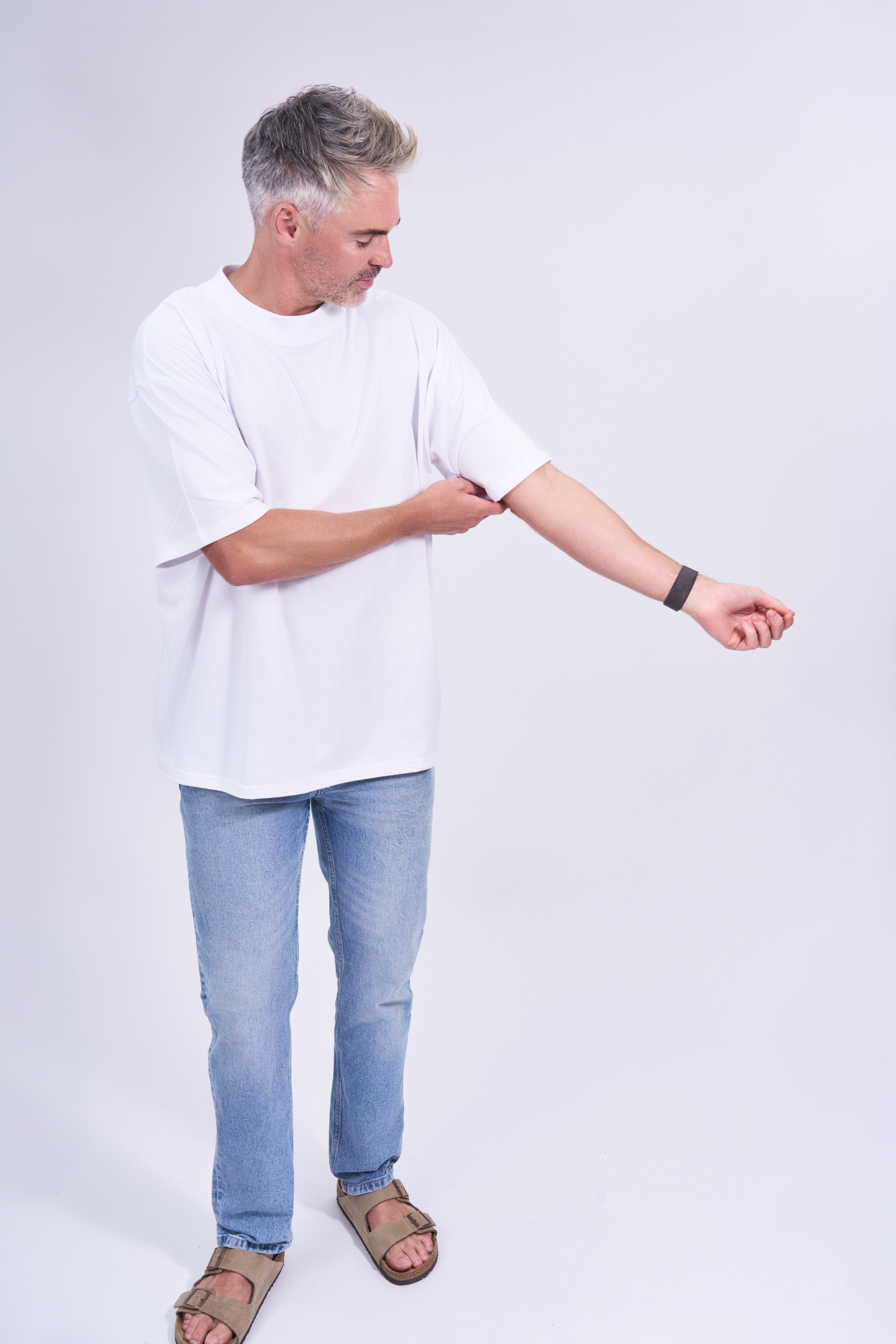 Organic cotton high neck t-shirt