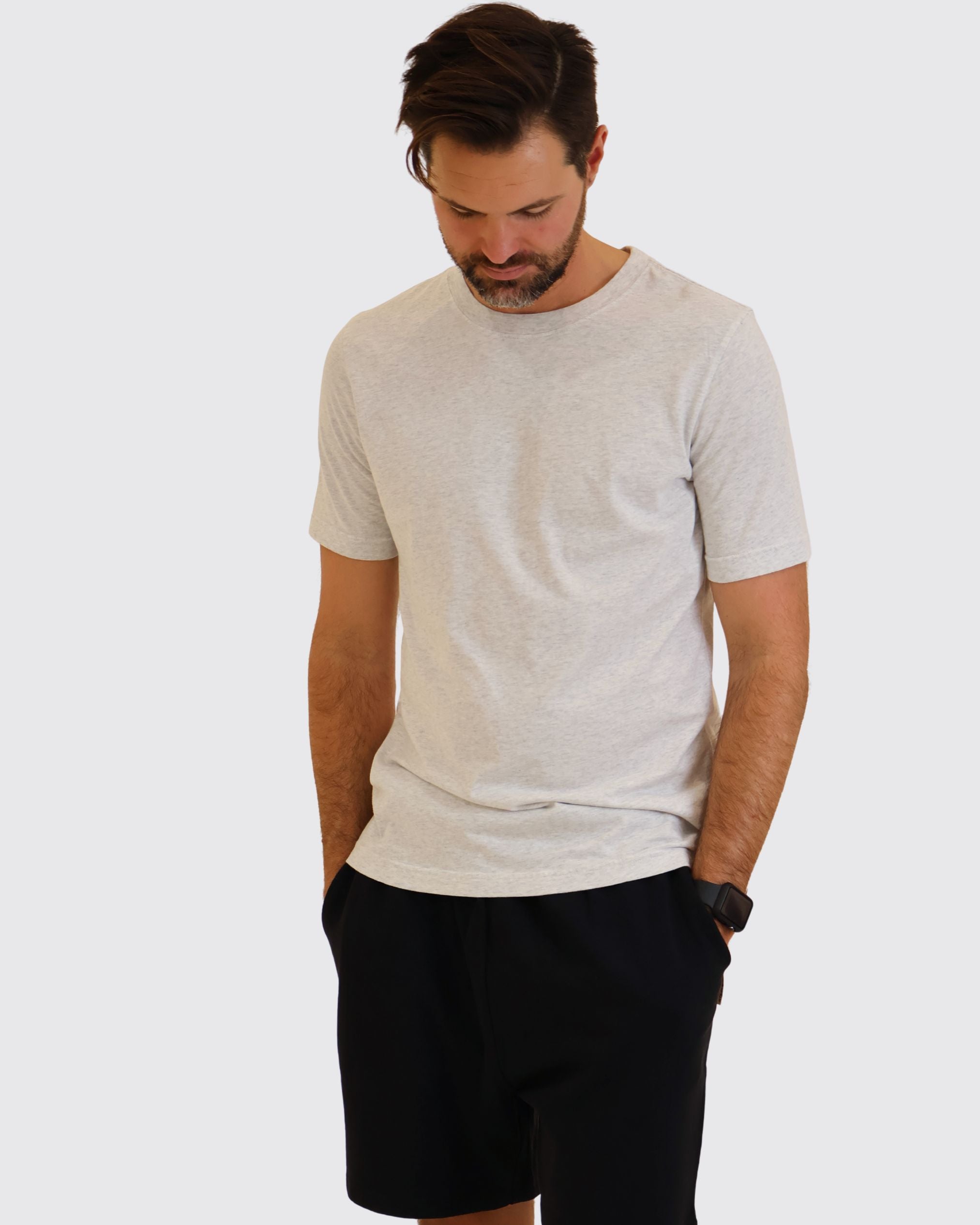 STAPLE Co Heather Grey, Regenerative Organic Certified Cotton T-shirt