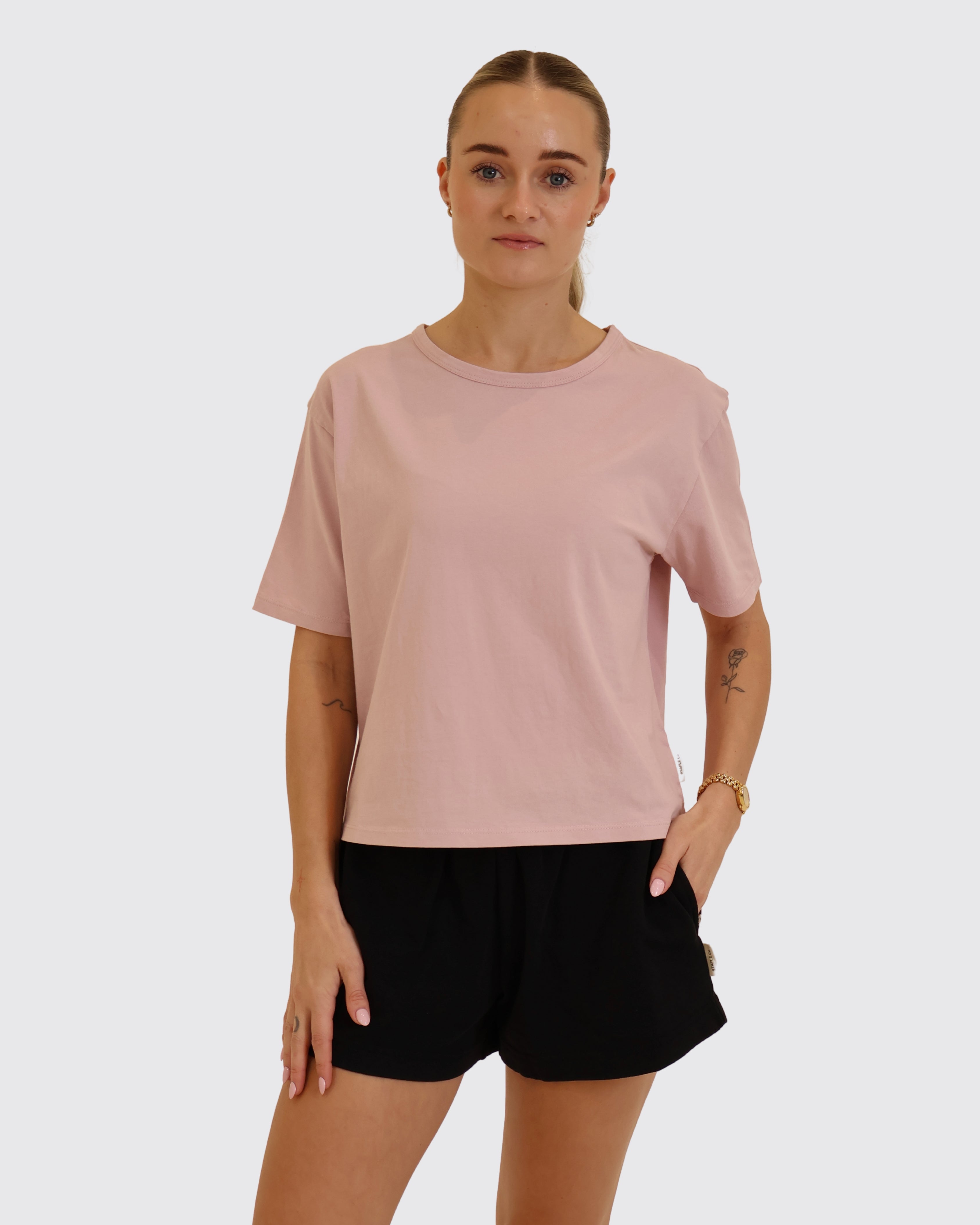 Boxy T-Shirt for Women, Regenerative Organic Certified, Lilac