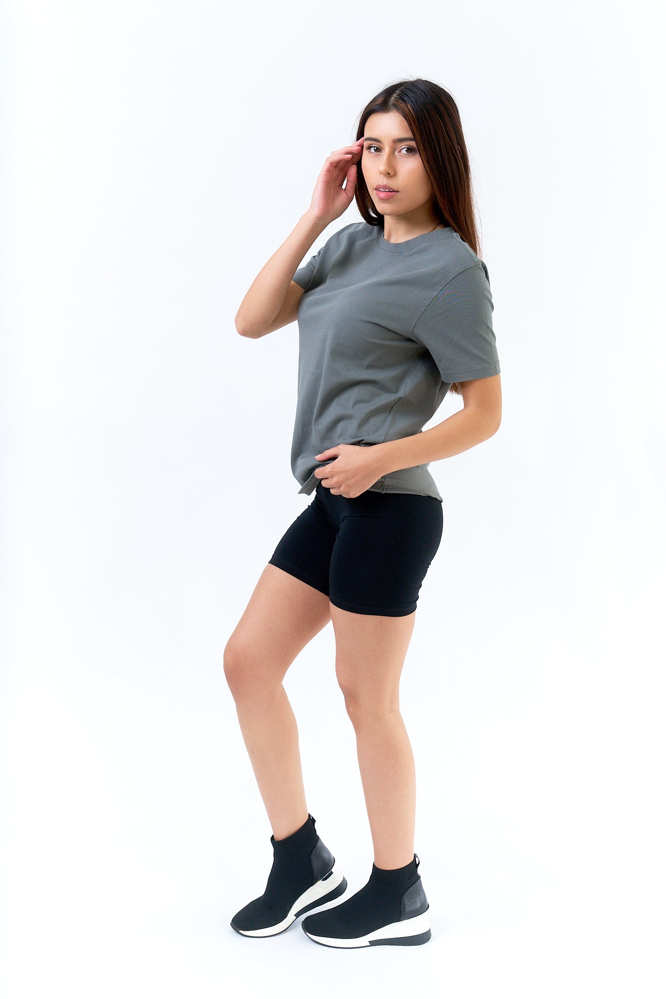 Organic Cotton Classic Crew Neck Tee for Women