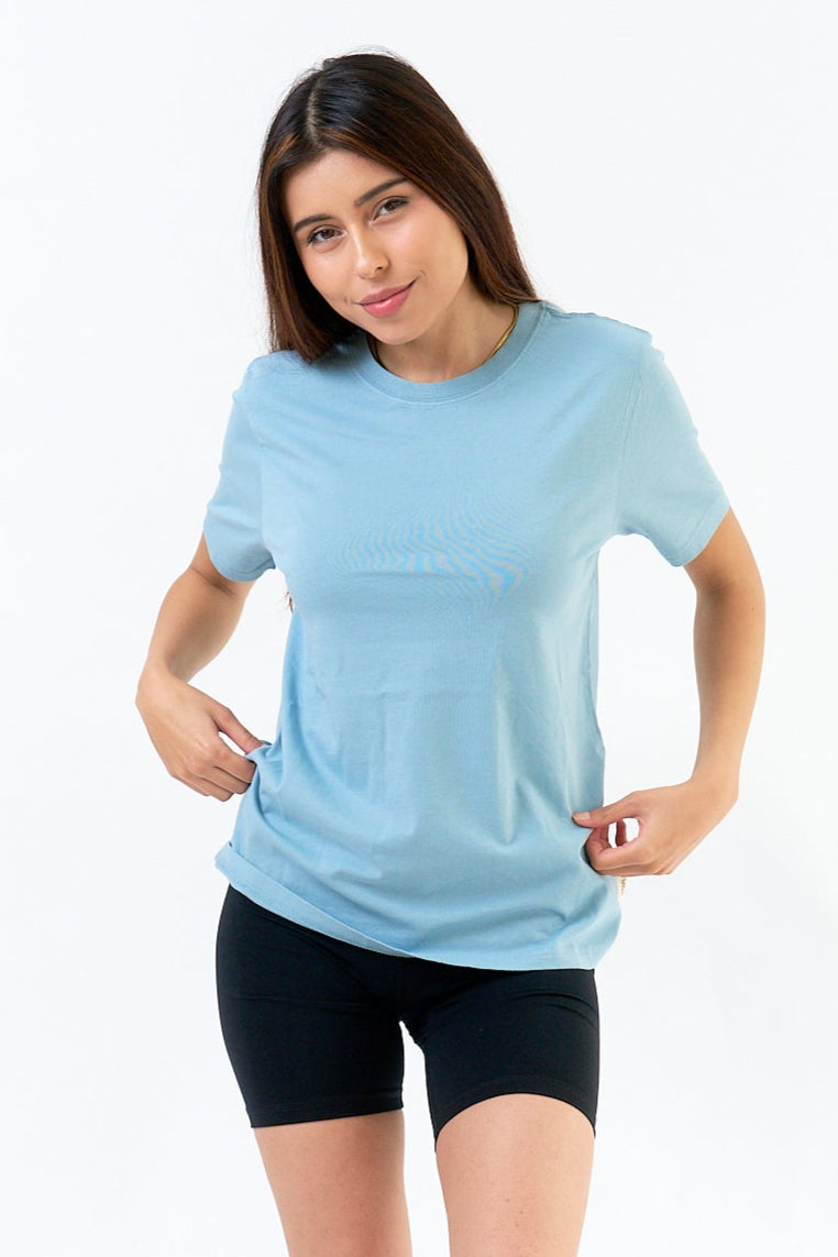 Organic Cotton Classic Crew Neck Tee for Women