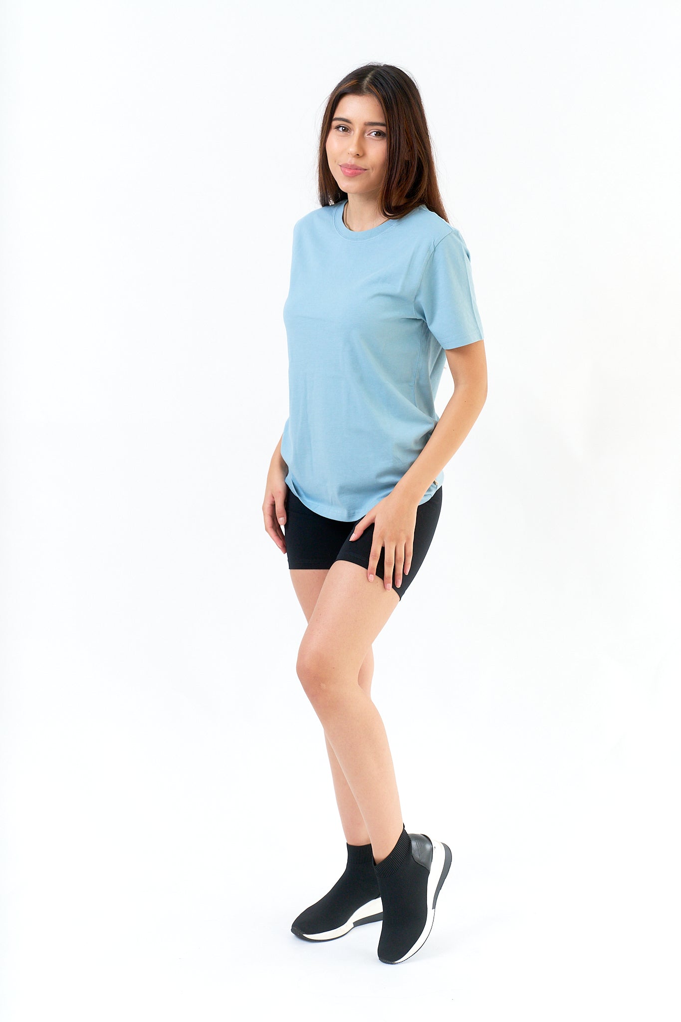 Organic Cotton Classic Crew Neck Tee for Women