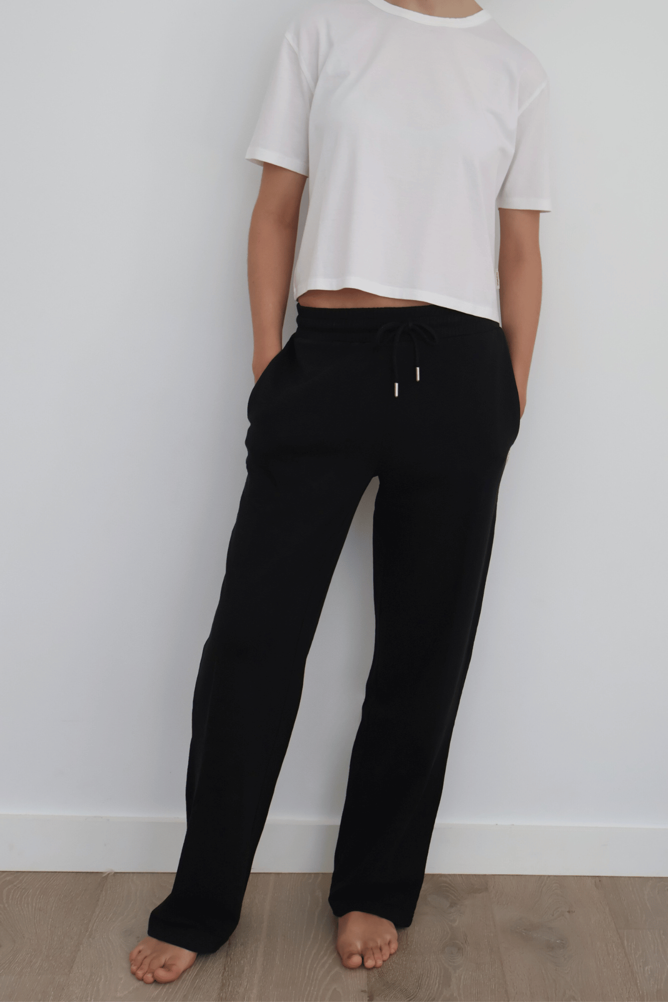 French Terry Full Length Track Pants - Organic Cotton