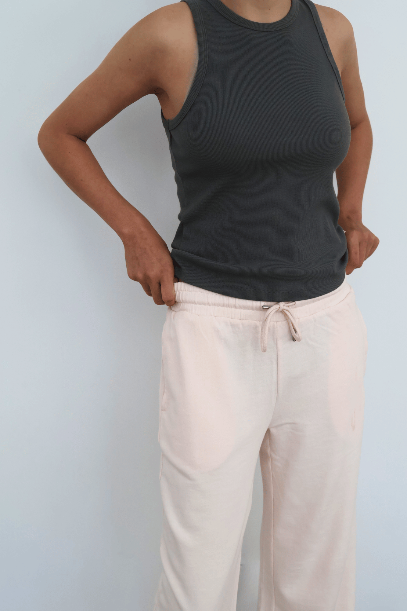 French Terry Full Length Track Pants - Organic Cotton