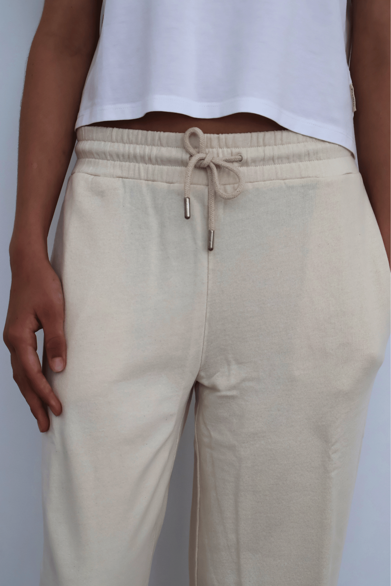 French Terry Full Length Track Pants - Organic Cotton