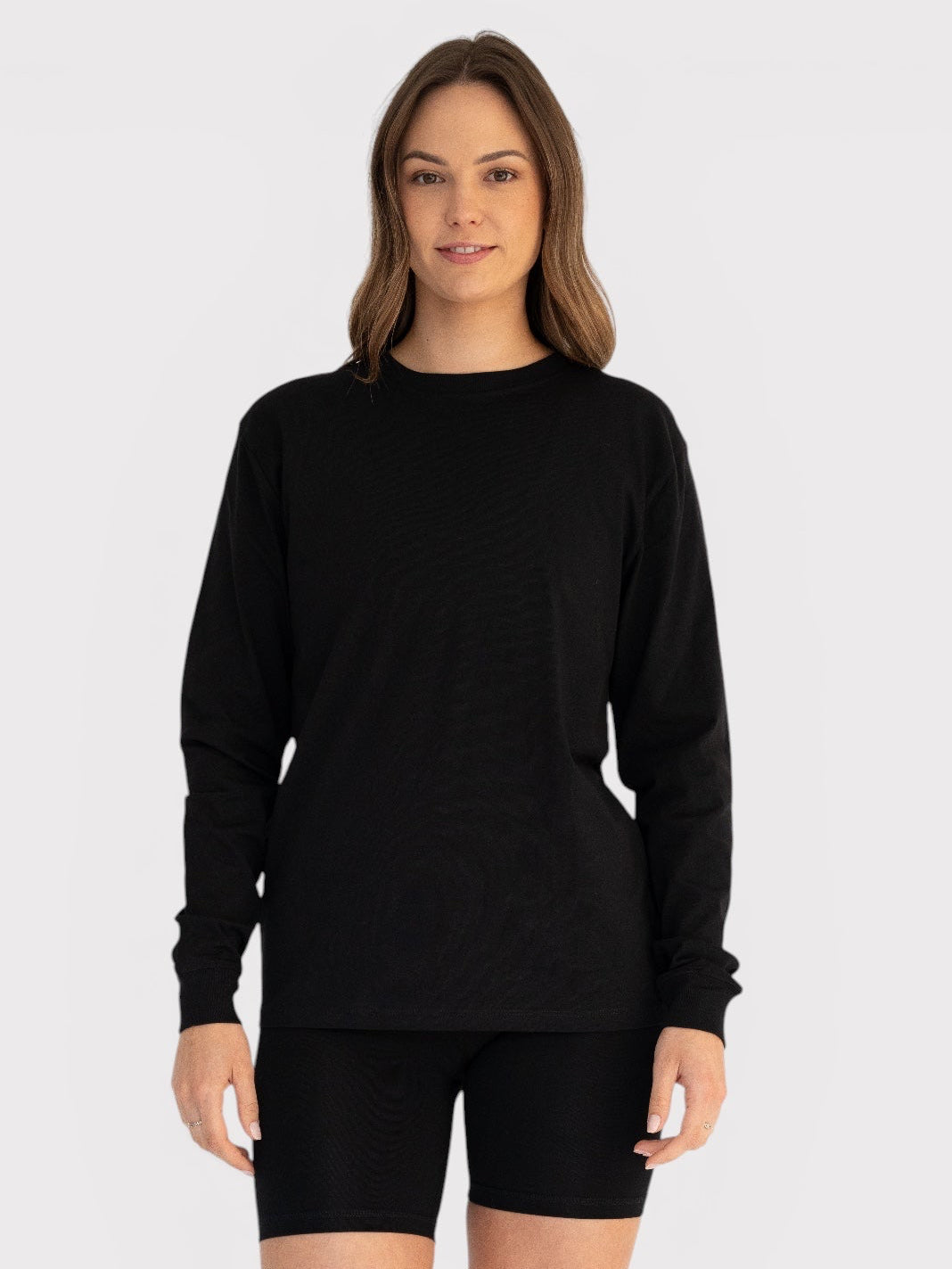 Long Sleeve T-shirt with Ribbed Cuff - Organic Cotton