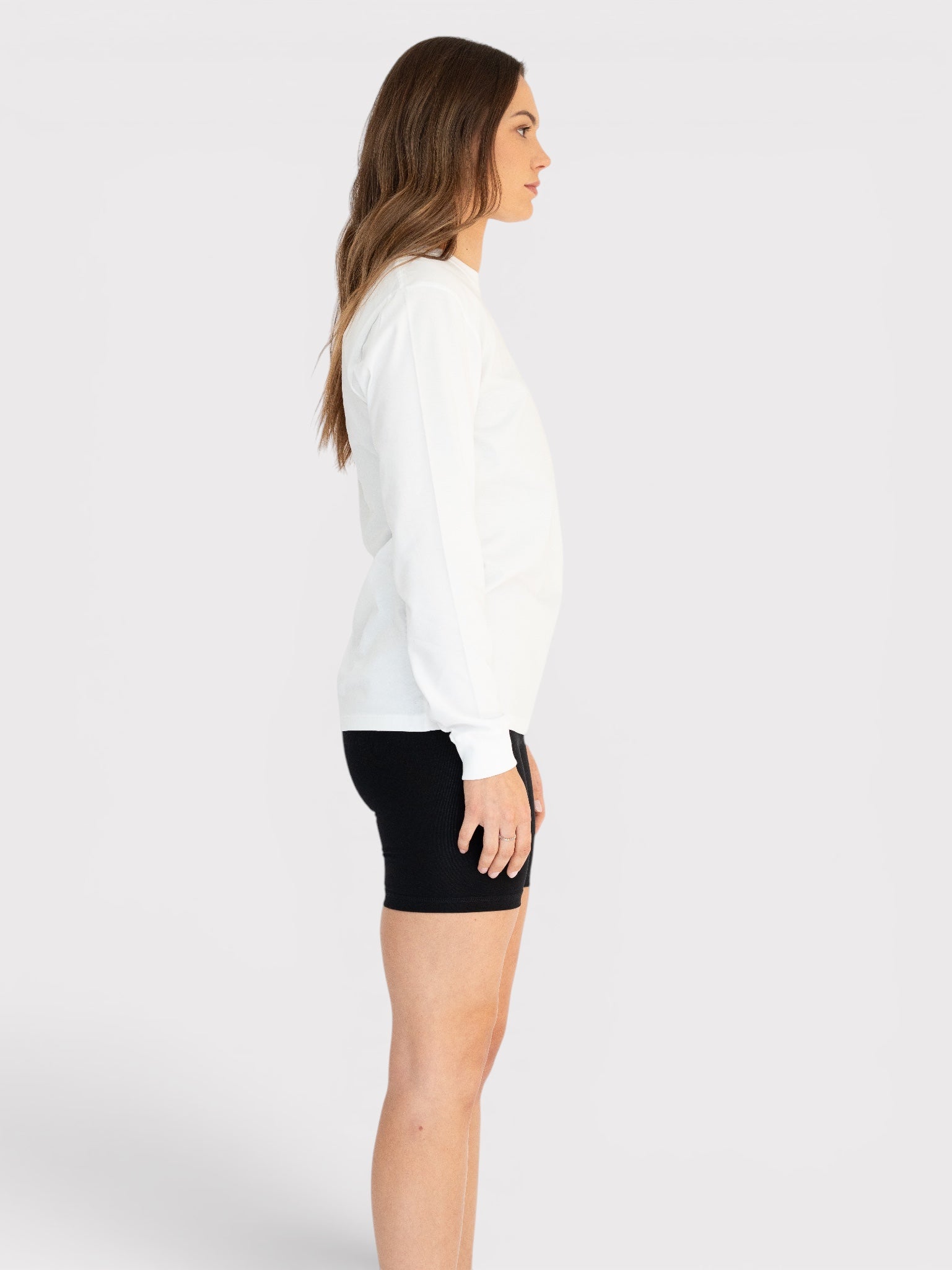 Long Sleeve T-shirt with Ribbed Cuff - Organic Cotton