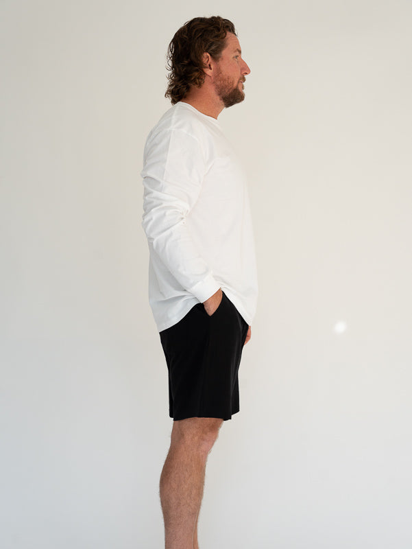 Organic Cotton Long Sleeve T-shirt with Ribbed Cuff