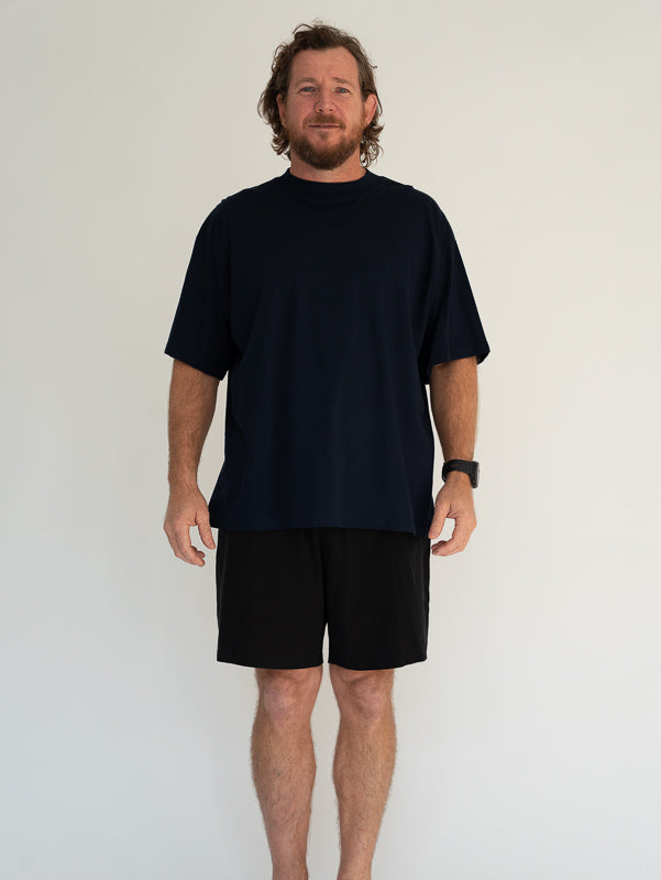 Organic Cotton Oversized High Neck T-shirt for Men