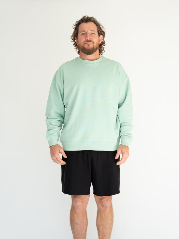 Organic Cotton Oversized Crew Neck Jumper for Men