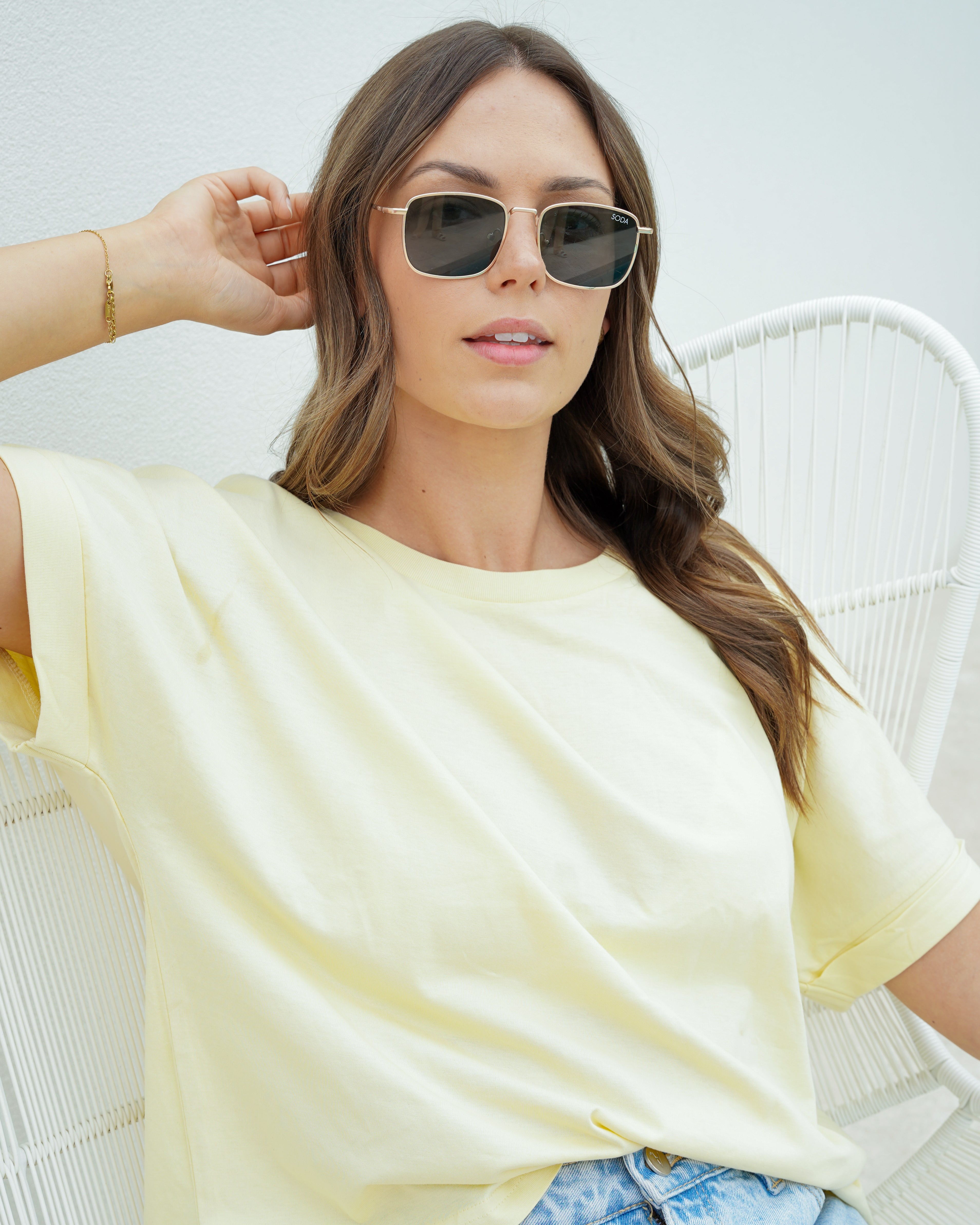 Organic Cotton Oversized Rolled Sleeve T-shirt
