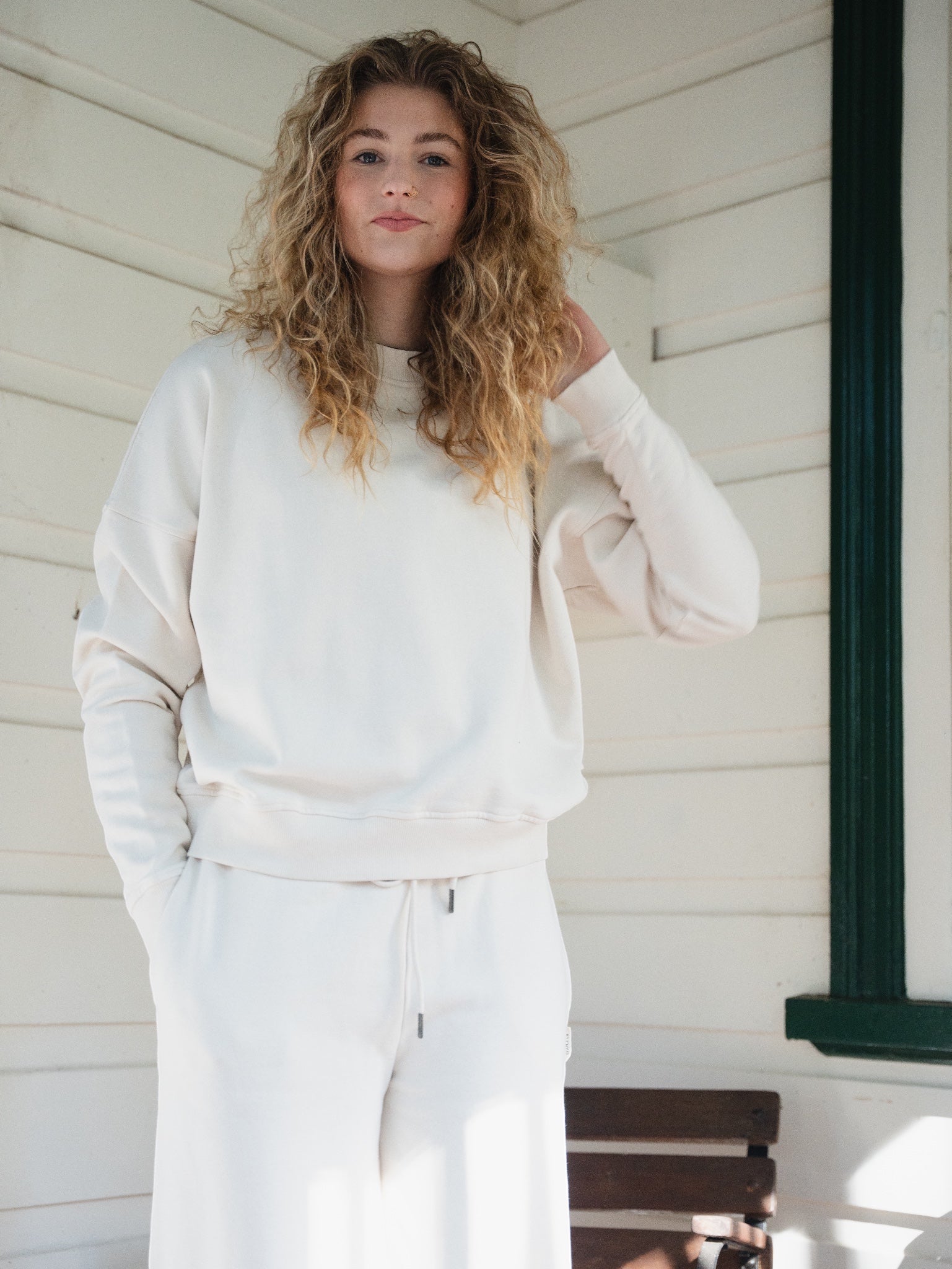 Wide Leg Trackpants (Standard length) - Regenerative Organic Cotton