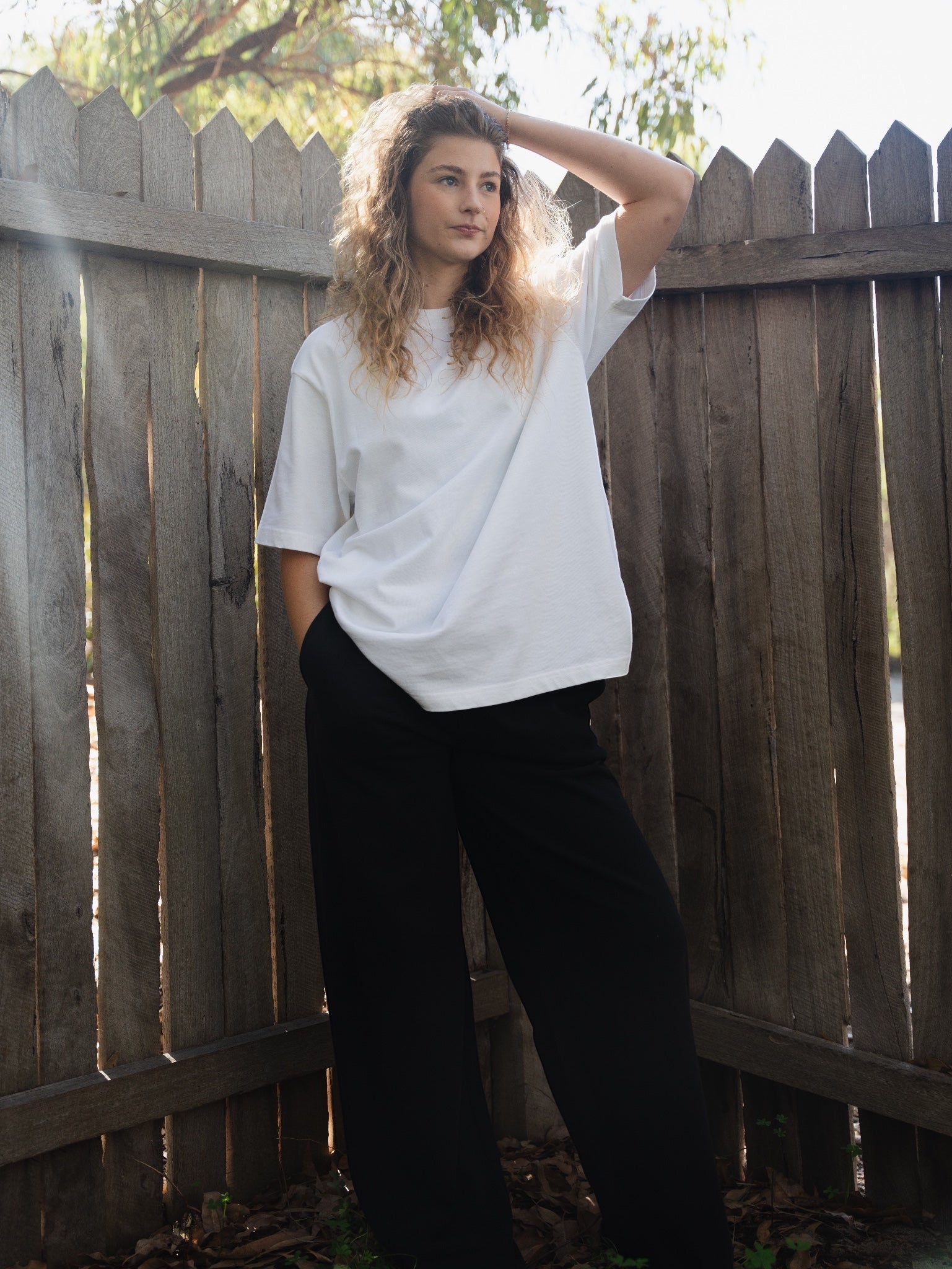 Wide Leg Trackpants (Standard length) - Regenerative Organic Cotton