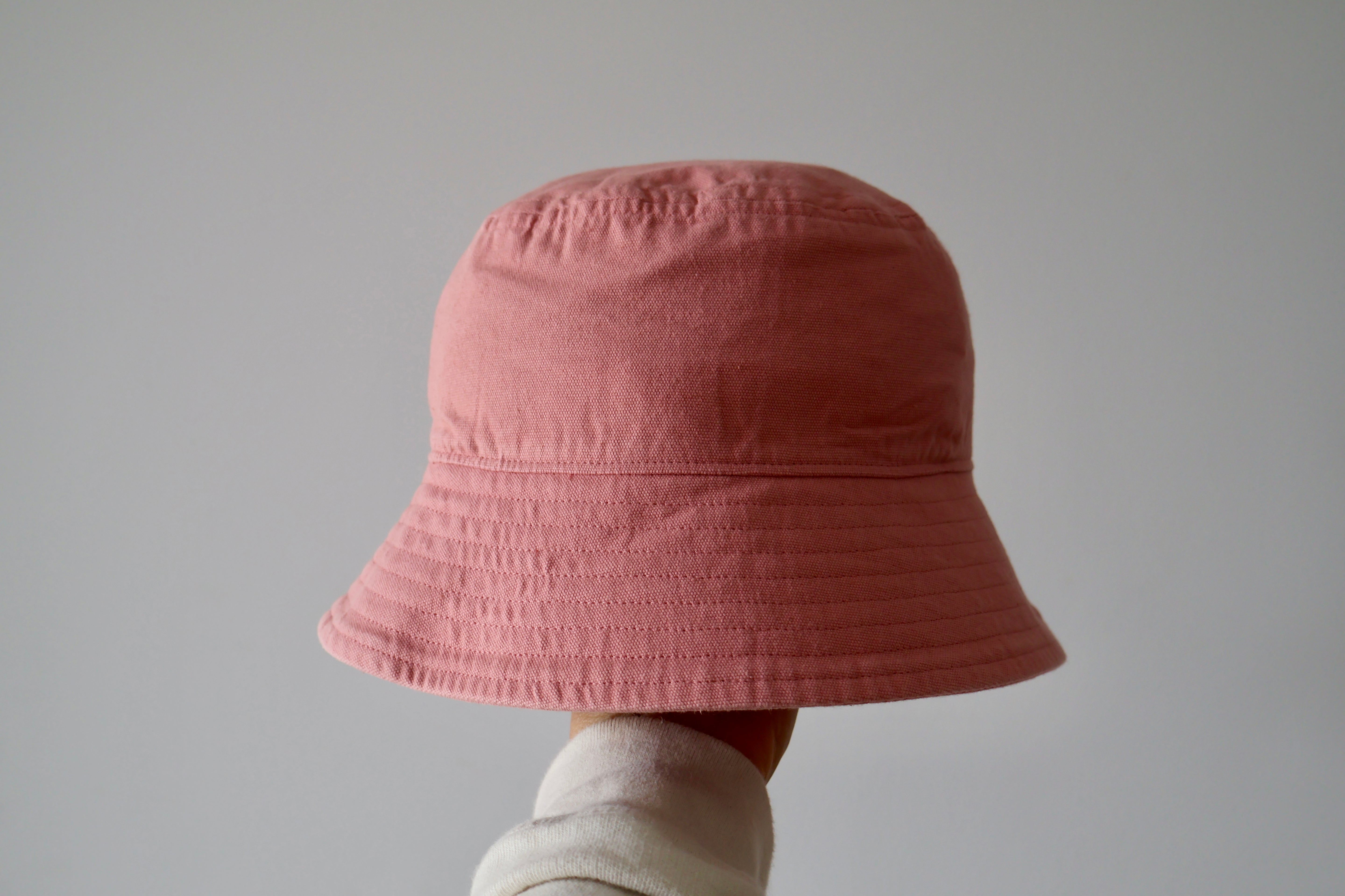 Organic Cotton Pink Bucket Hat