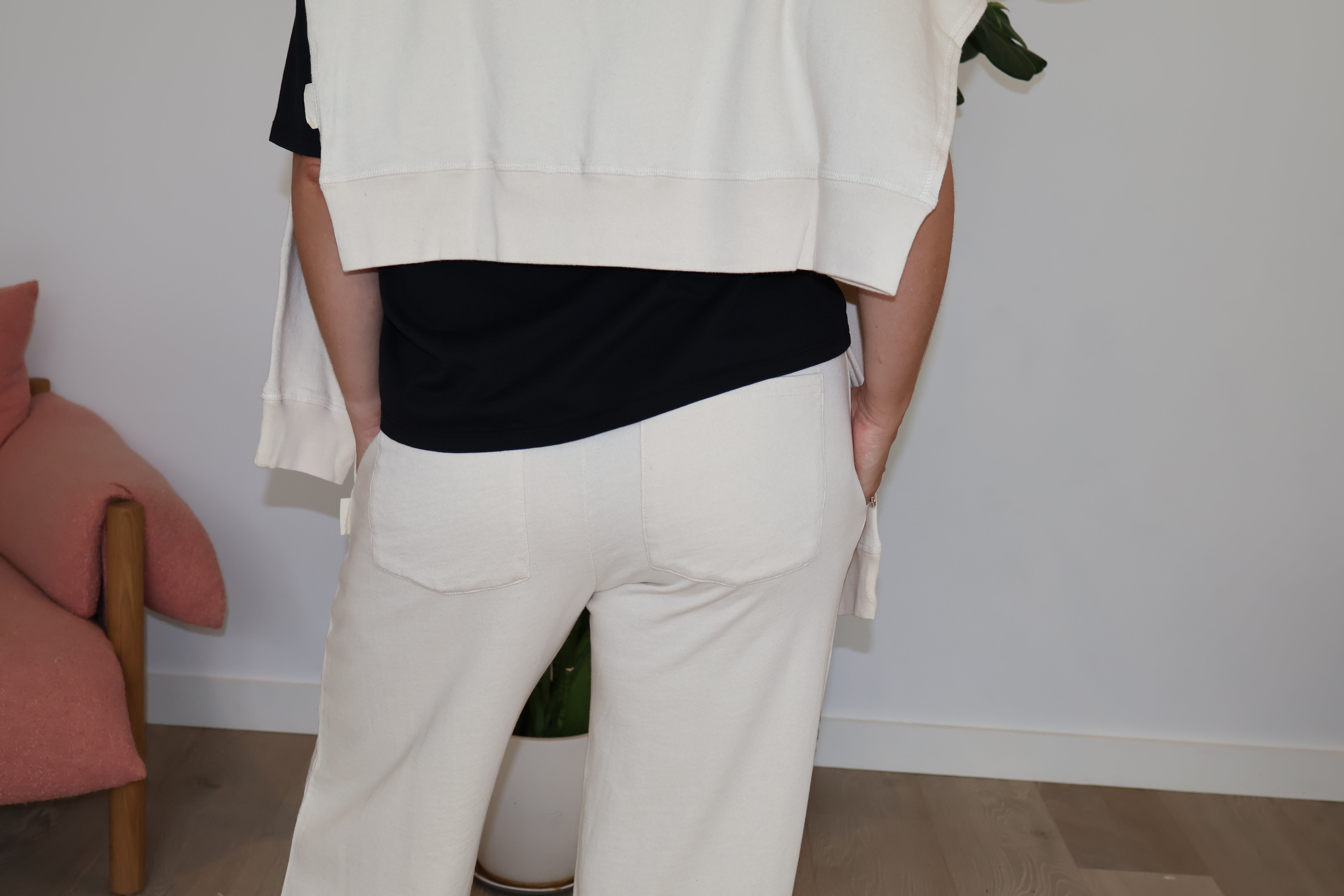 French Terry Loose Fit Track Pants - Organic Cotton