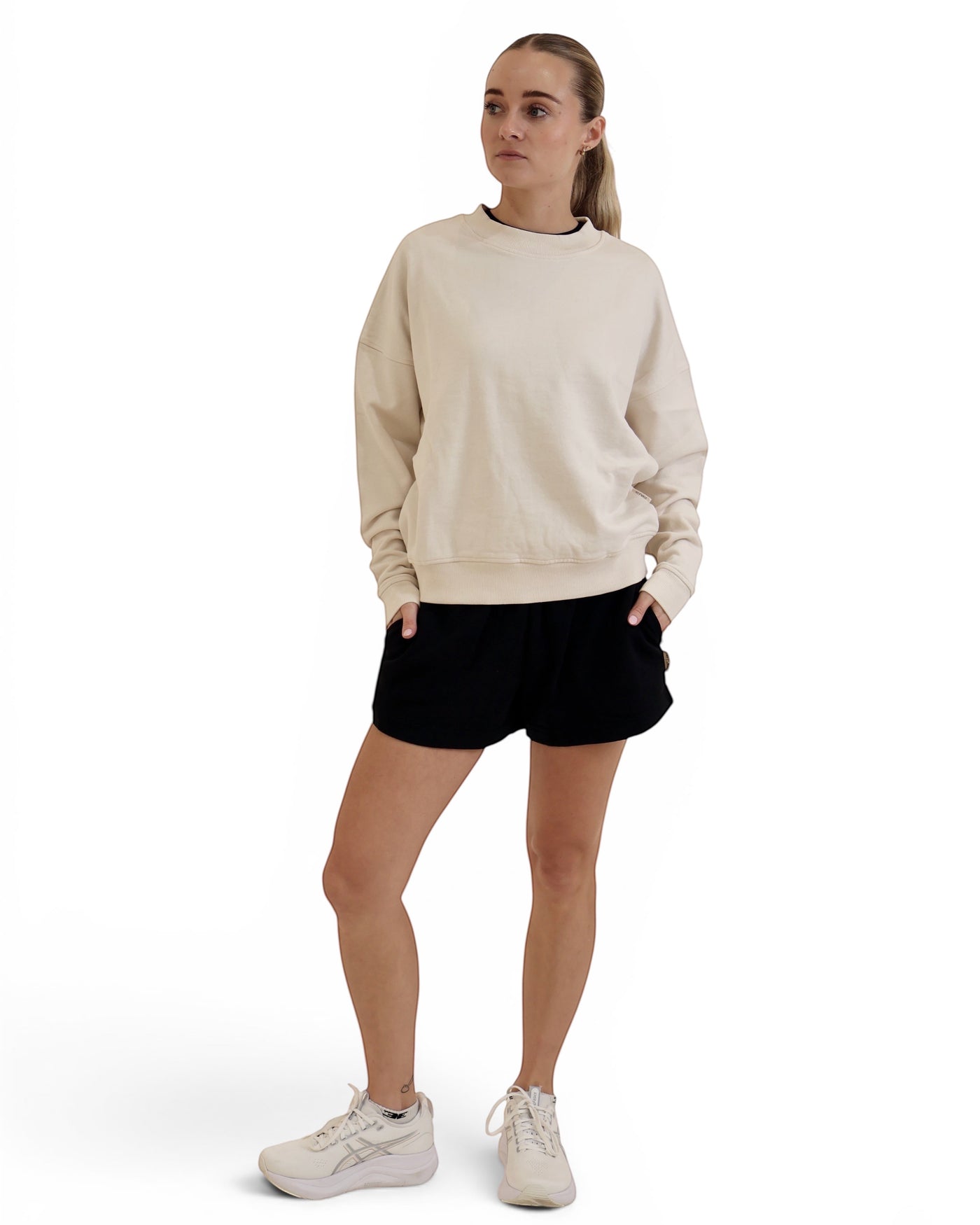 Natural raw crew neck sweater from STAPLE Co