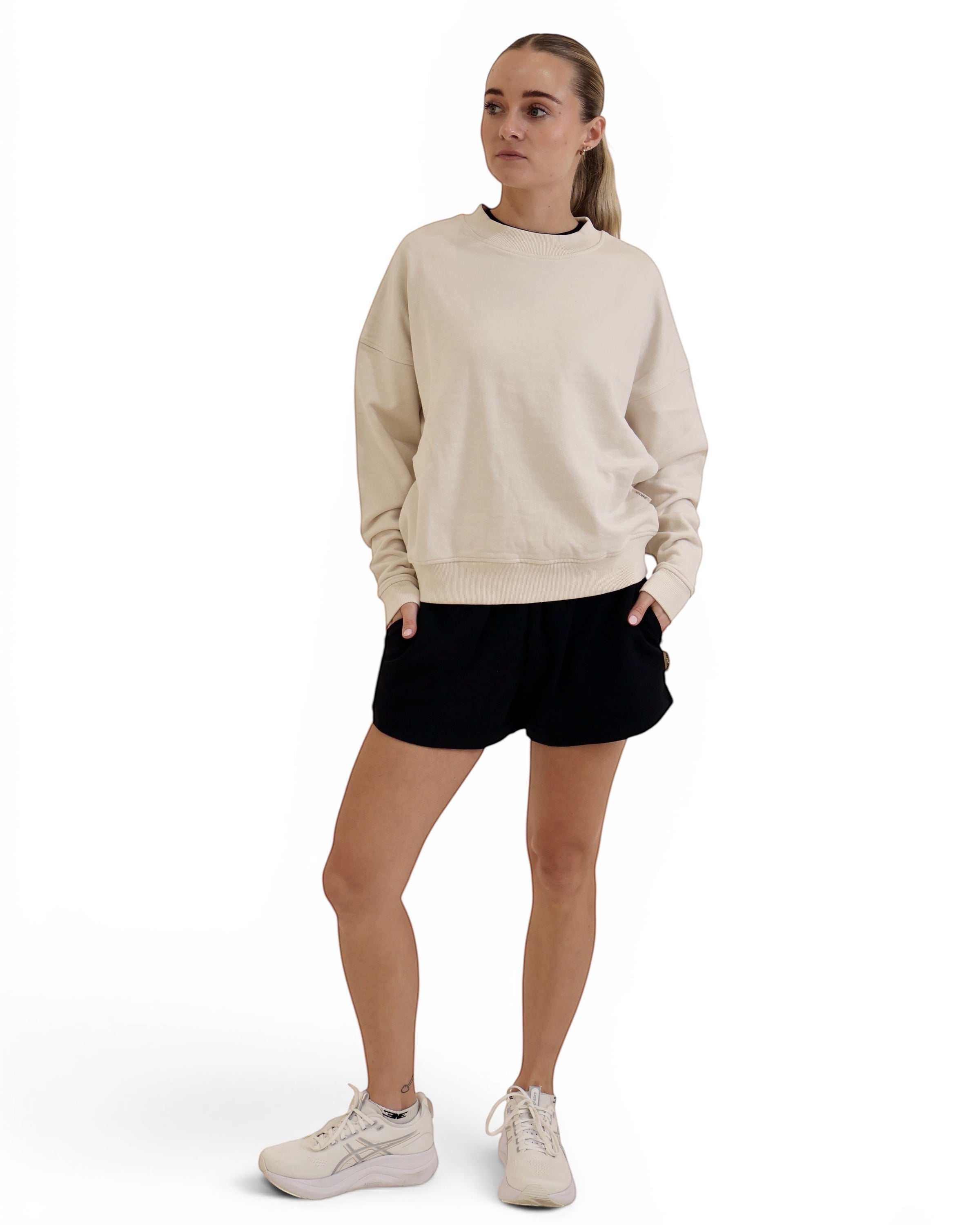 Natural raw crew neck sweater from STAPLE Co