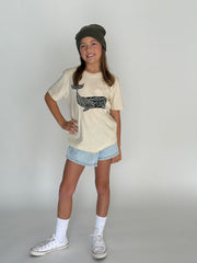Organic Cotton T-shirt with Anne Gee Whale Sea Garden Print