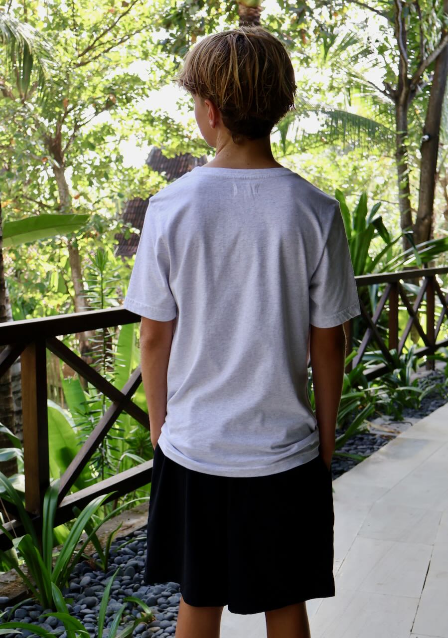 Regenerative Organic Certified T-shirt for Children in Grey