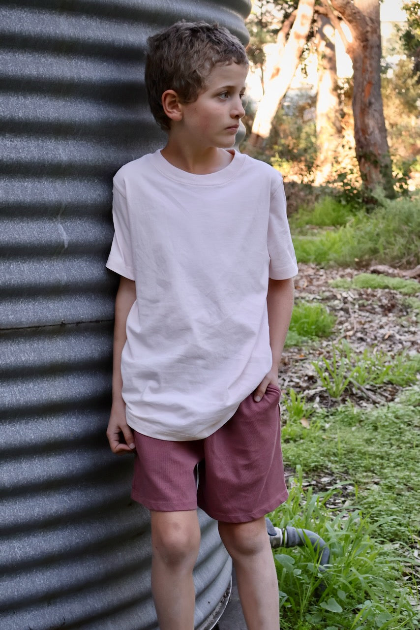 STAPLE Co Regenerative Organic Certified Cotton t-shirt and shorts