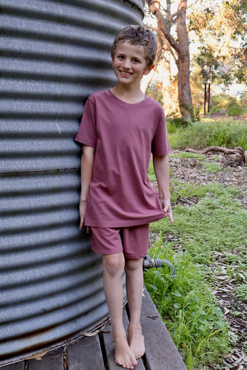 STAPLE Co Regenerative Organic Certified Cotton t-shirt and shorts