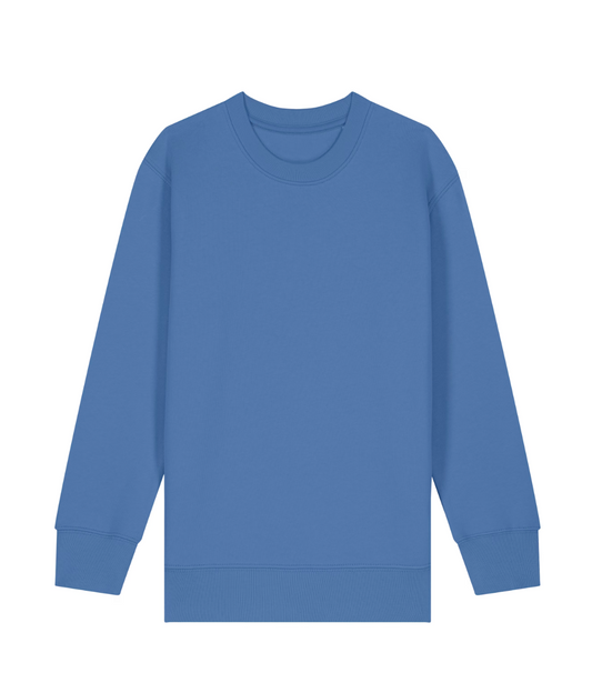 Organic Cotton kids jumper - Bright Blue