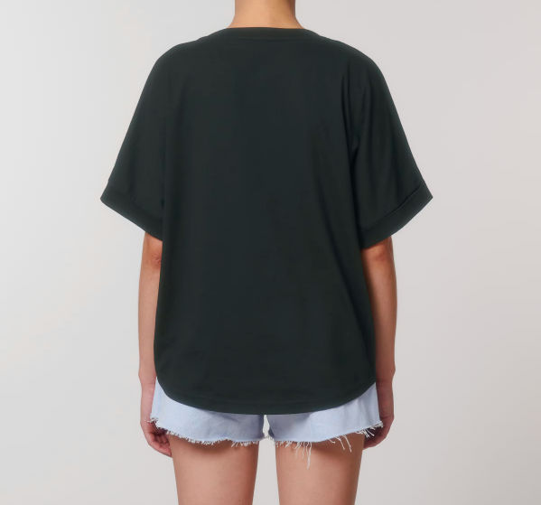 Organic Cotton Oversized Rolled Sleeve T-shirt