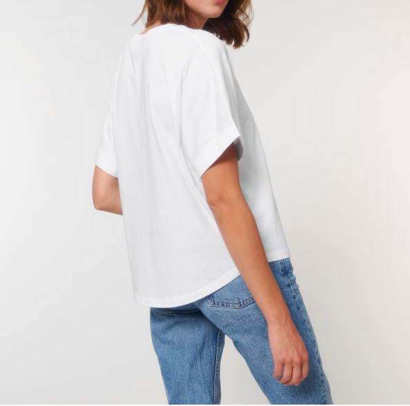 Organic Cotton Oversized Rolled Sleeve T-shirt